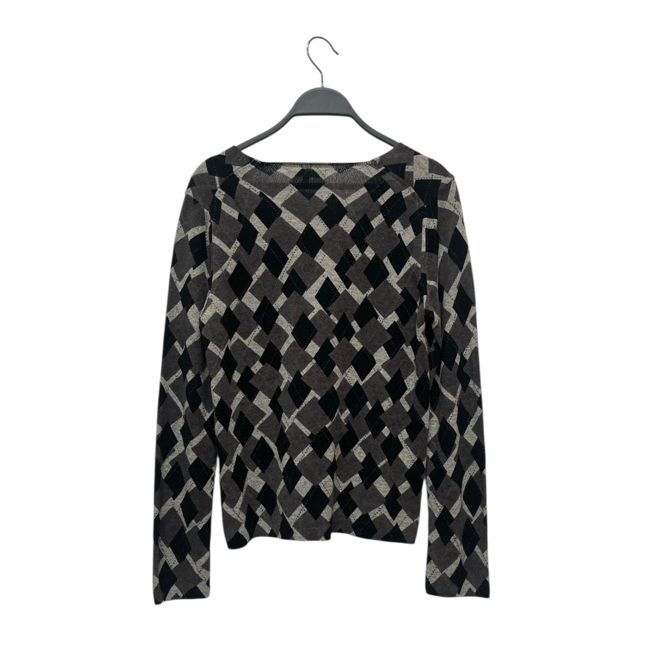 COMME des GARCONS/Sweater/M/Plaid/Wool/BLK/ARGYLE SWEATER view 2
