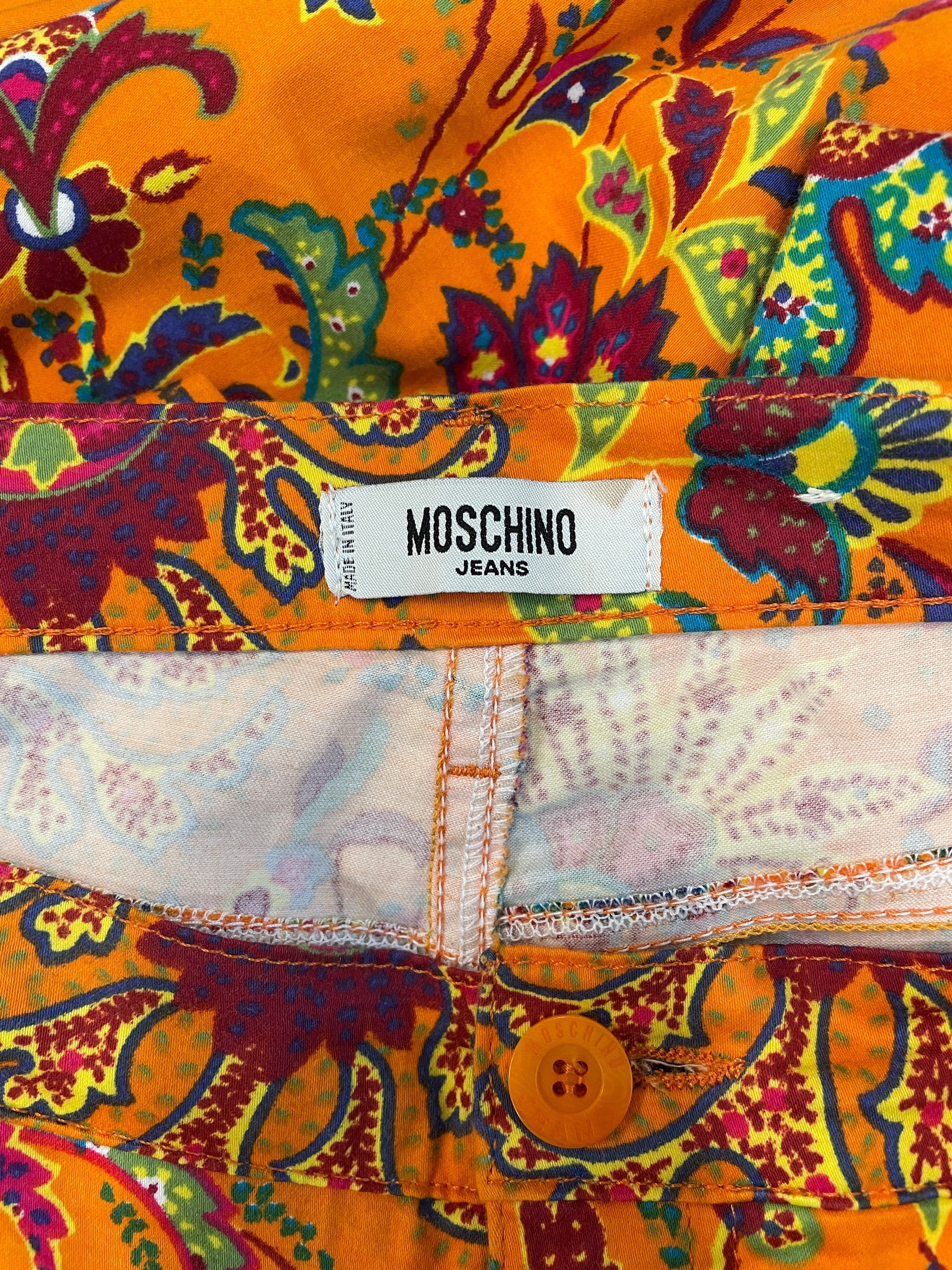 MOSCHINO JEANS/Straight Pants/31/Paisley/Cotton/ORN/BRIGHT PAISLEY MULTICOLOR view 5