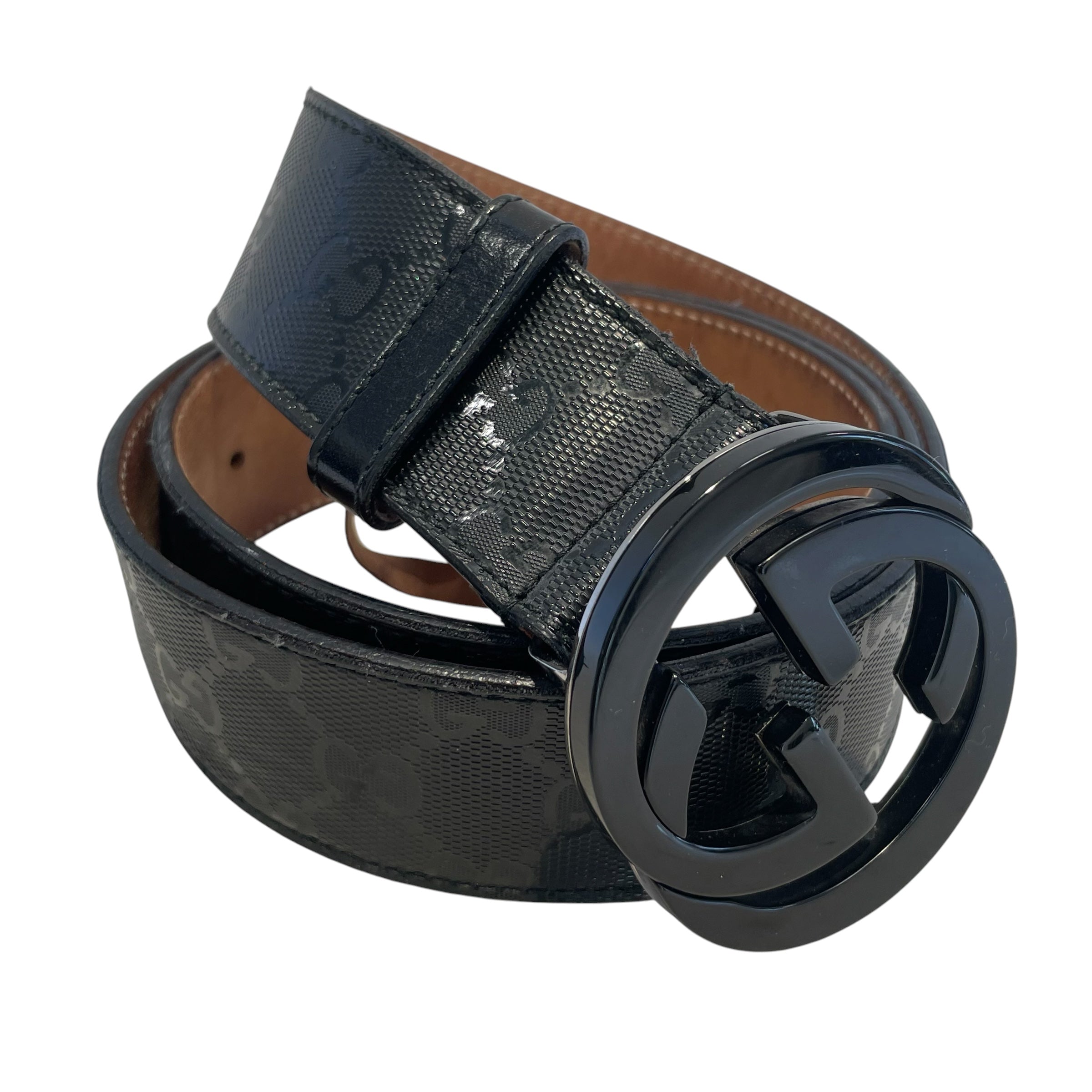 GUCCI/Belt/Leather/BLK/M's/#22389121435110040 view 1