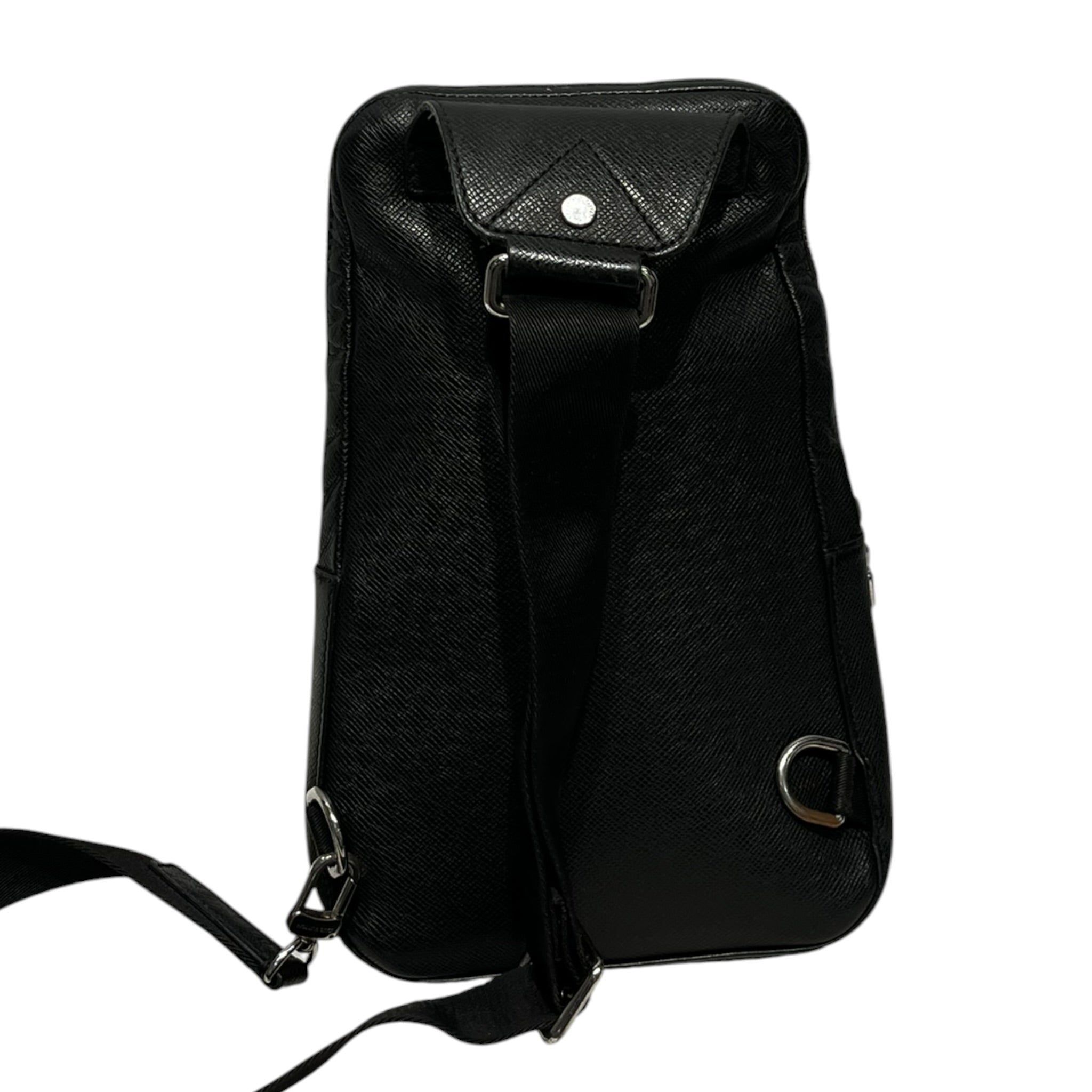 LOUIS VUITTON/Cross Body Bag/OS/Leather/BLK/BLK ONE SHOULDER BAG view 2