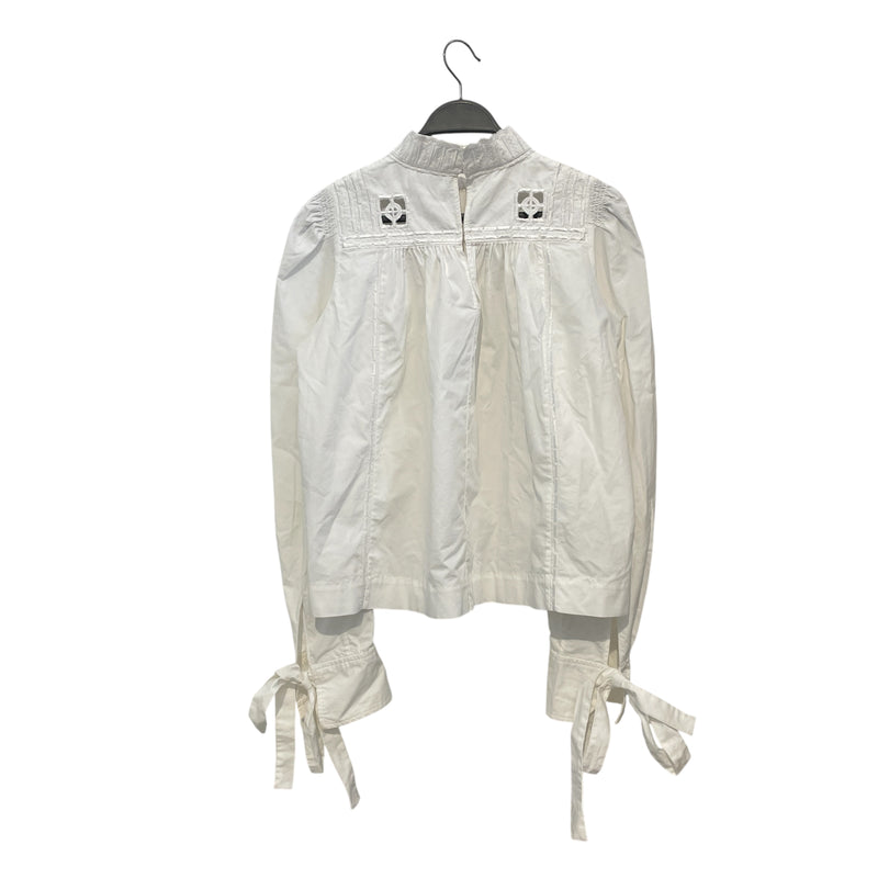 ISABEL MARANT/LS Blouse/40/Cotton/WHT/