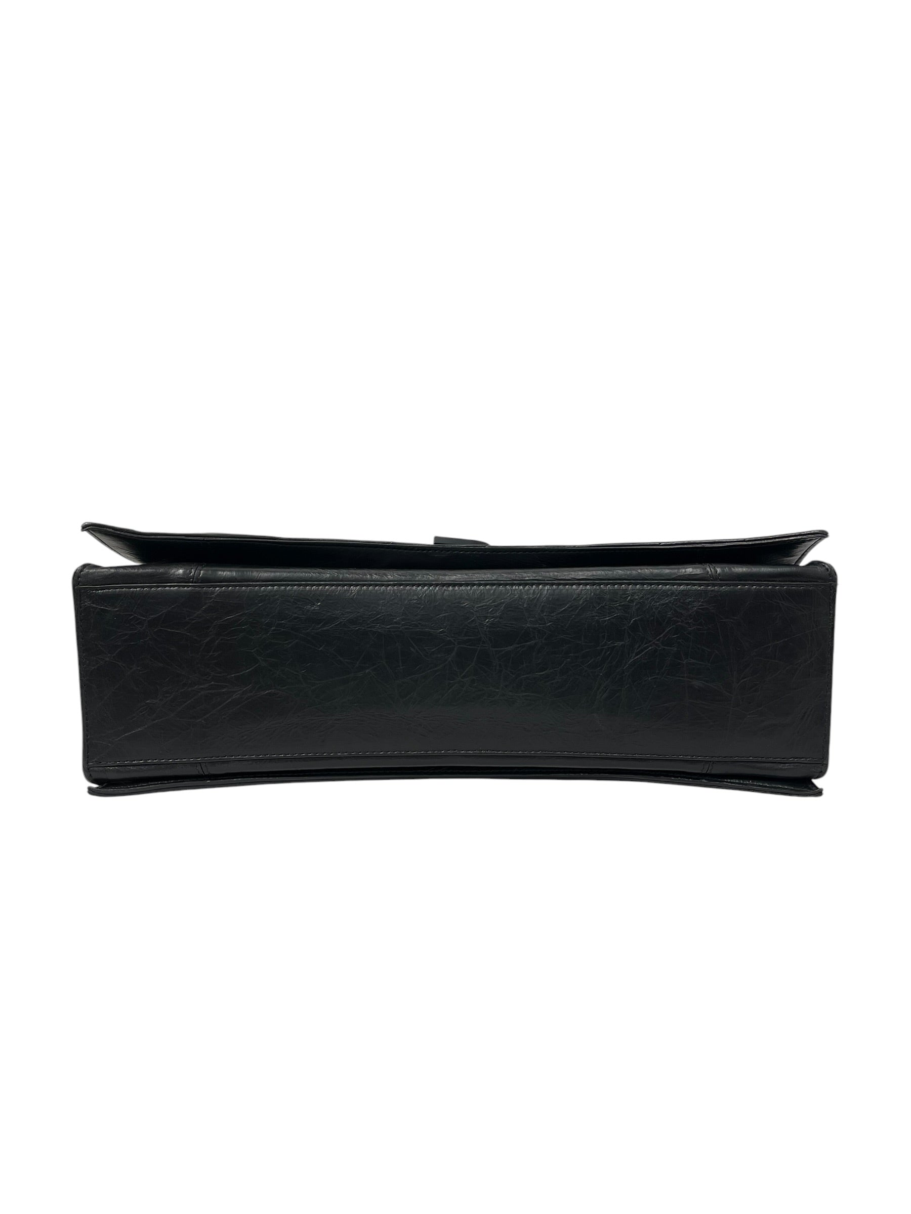 BALENCIAGA/Bag/Leather/BLK/MEDIUM CRUSH CHAIN STRAP view 3