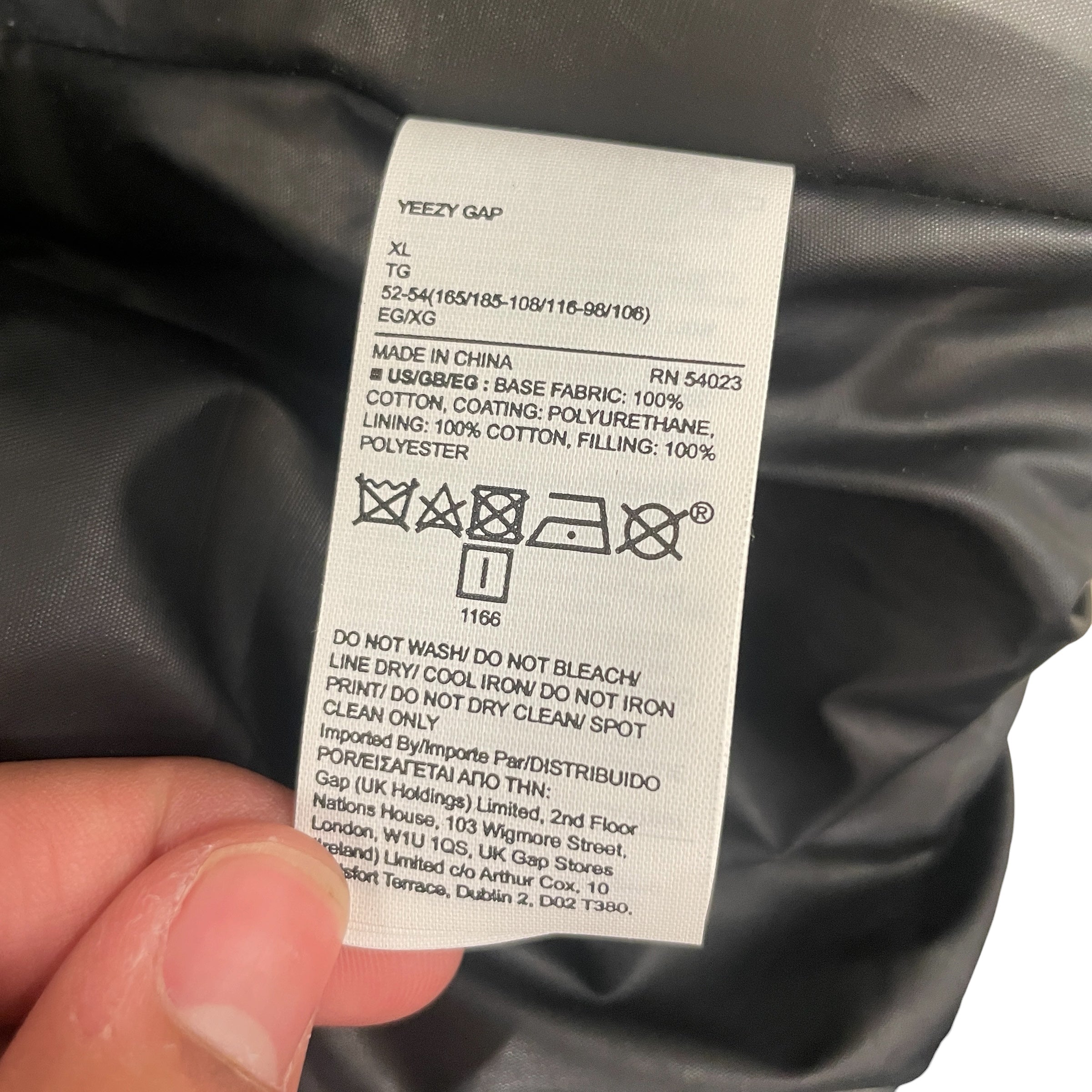 YEEZY GAP ENGINEERED BY BALENCIAGA/Leather Jkt/XL/Leather/BLK/round view 4