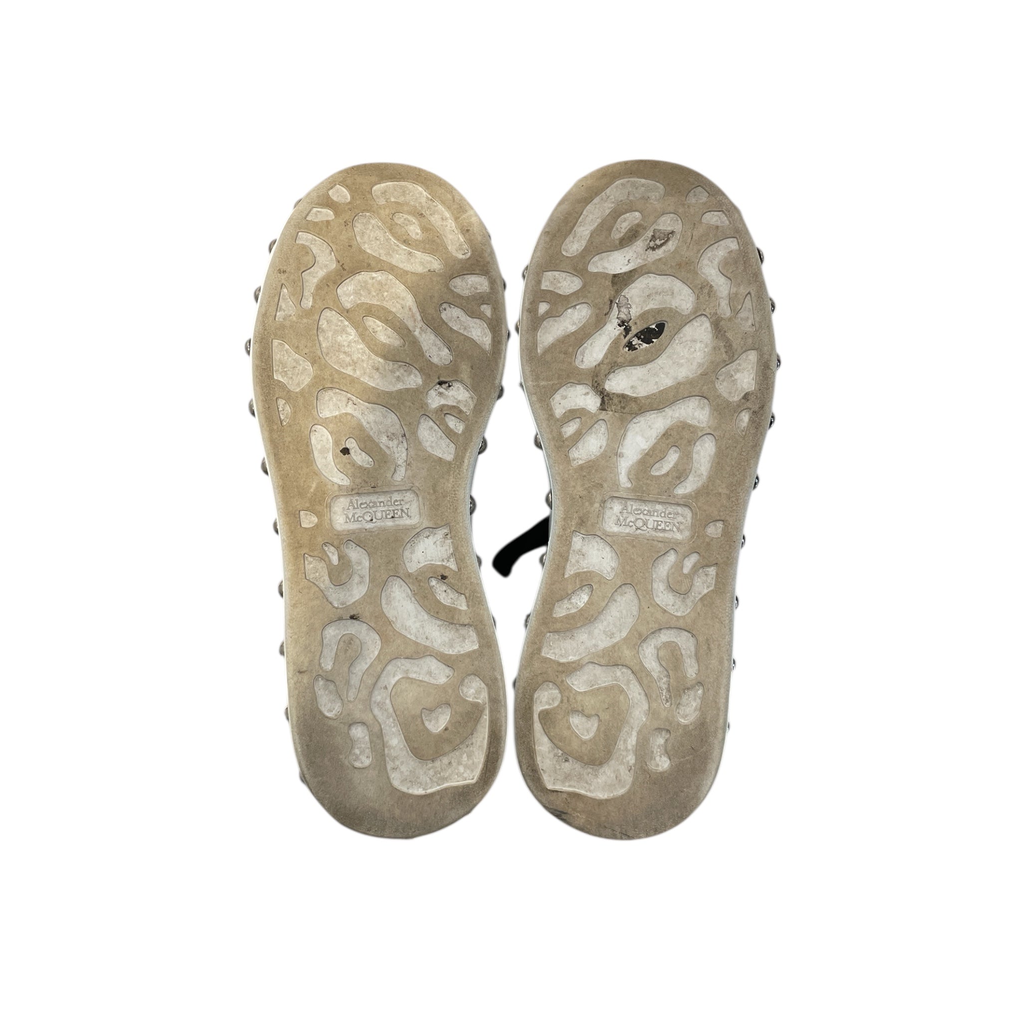 Alexander McQueen/Low-Sneakers/EU 41.5/Leather/WHT/oversize sneakers w studs view 4