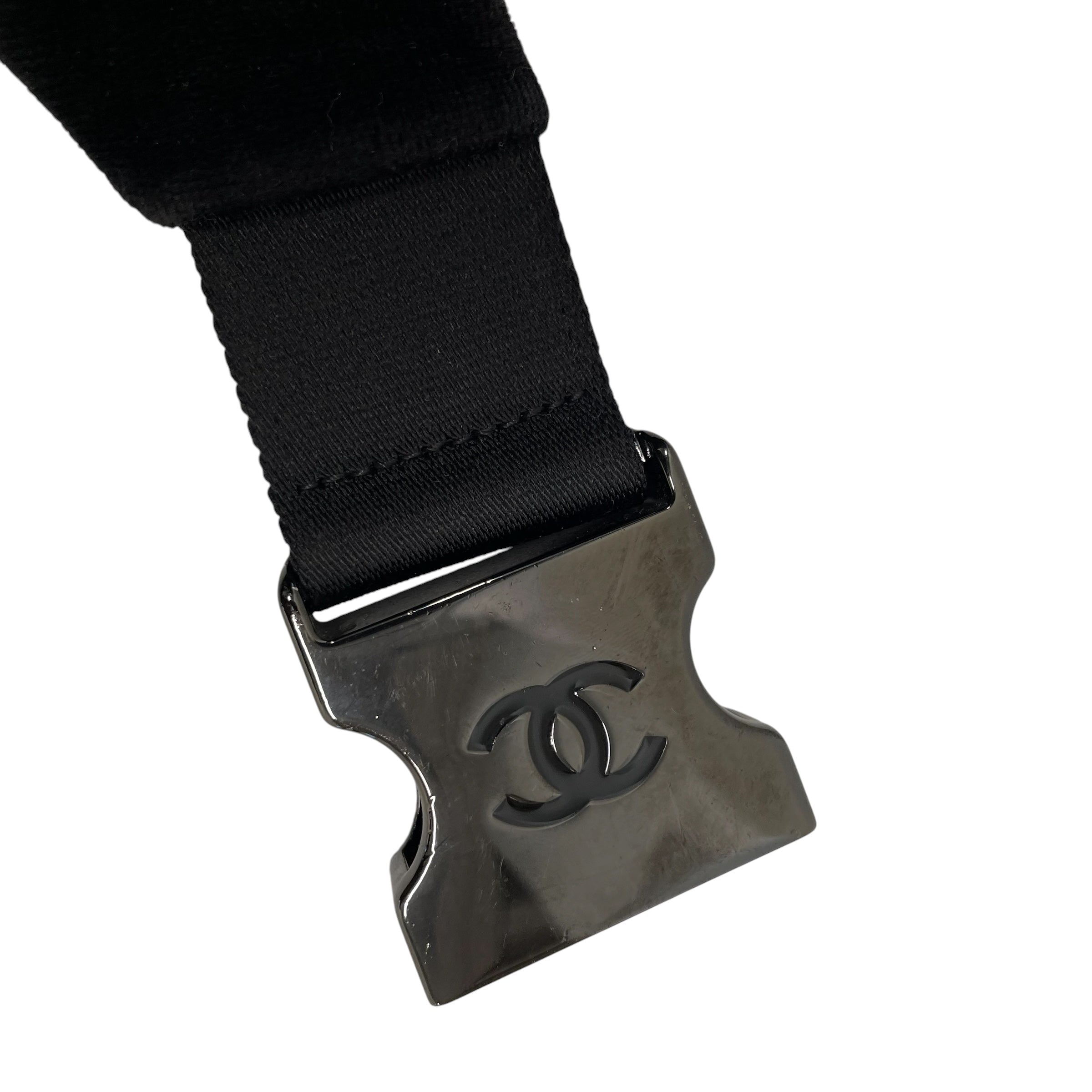 CHANEL/Fanny Pack/Suede/BLK/coco niege waist/26690306 view 4