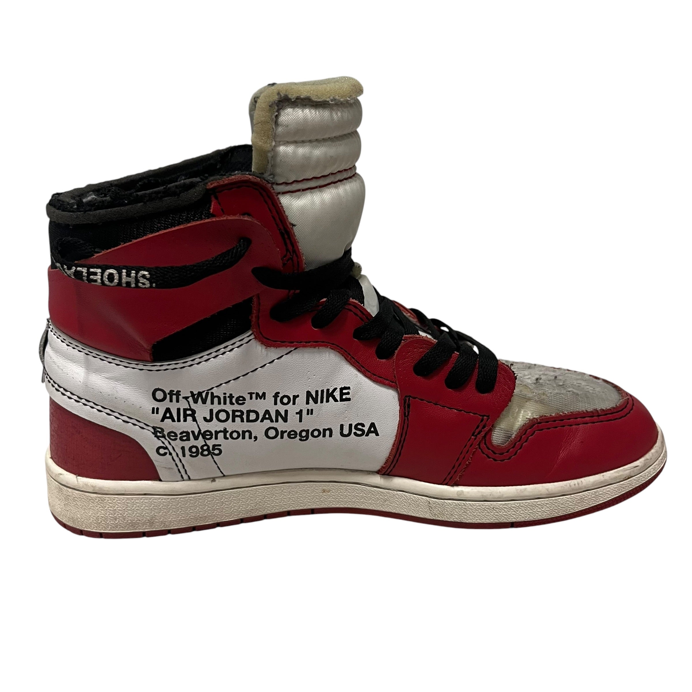 NIKE/OFF-WHITE/Hi-Sneakers/US 9.5/RED/airjordan1 view 5