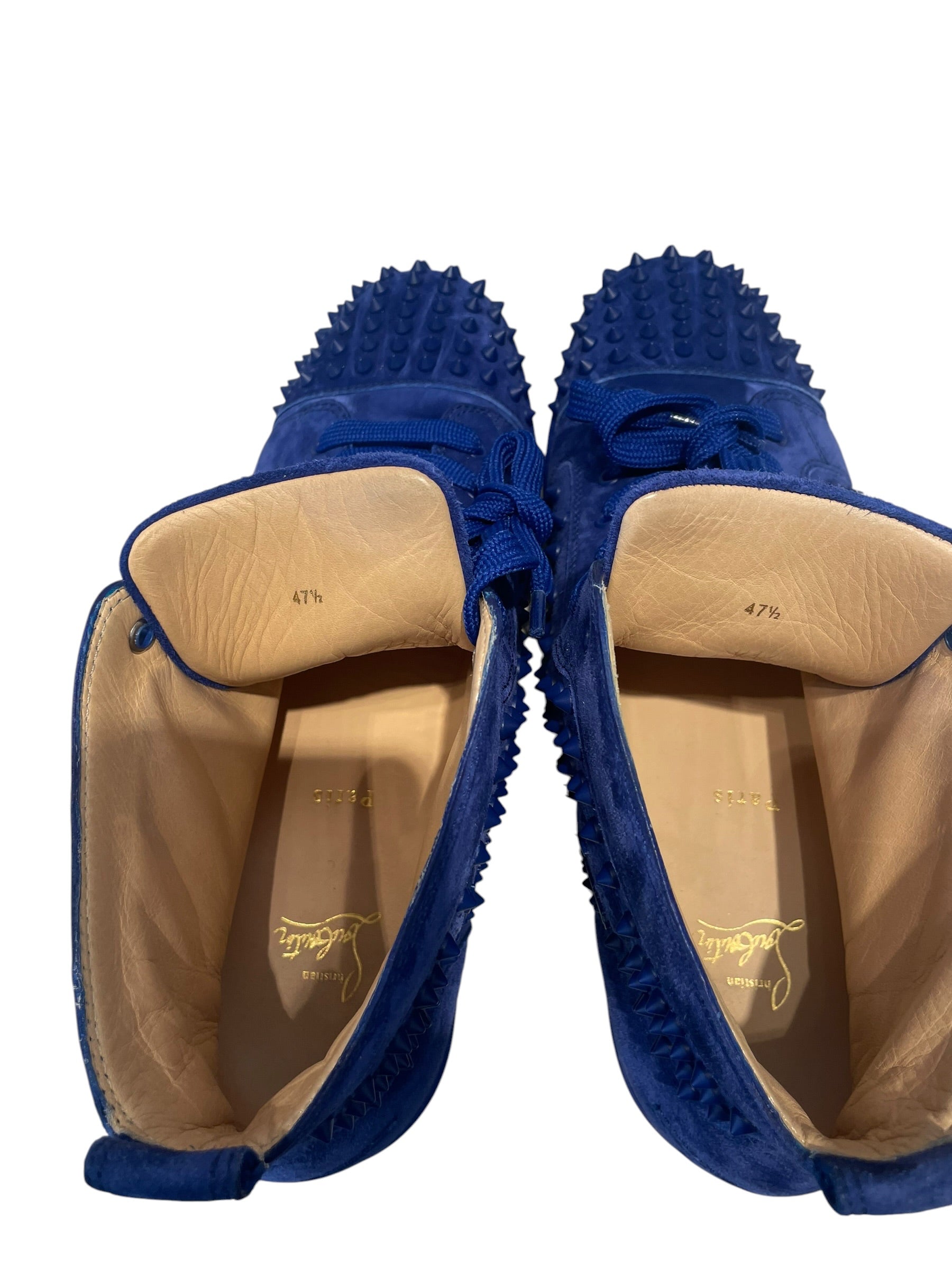 Christian Louboutin/Hi-Sneakers/EU 47.5/Suede/BLU/ view 5