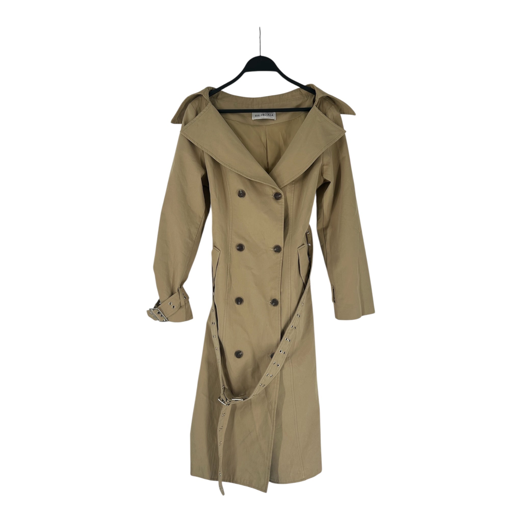 BALENCIAGA/Coat/36/Polyester/BEG/Tailored/ view 1