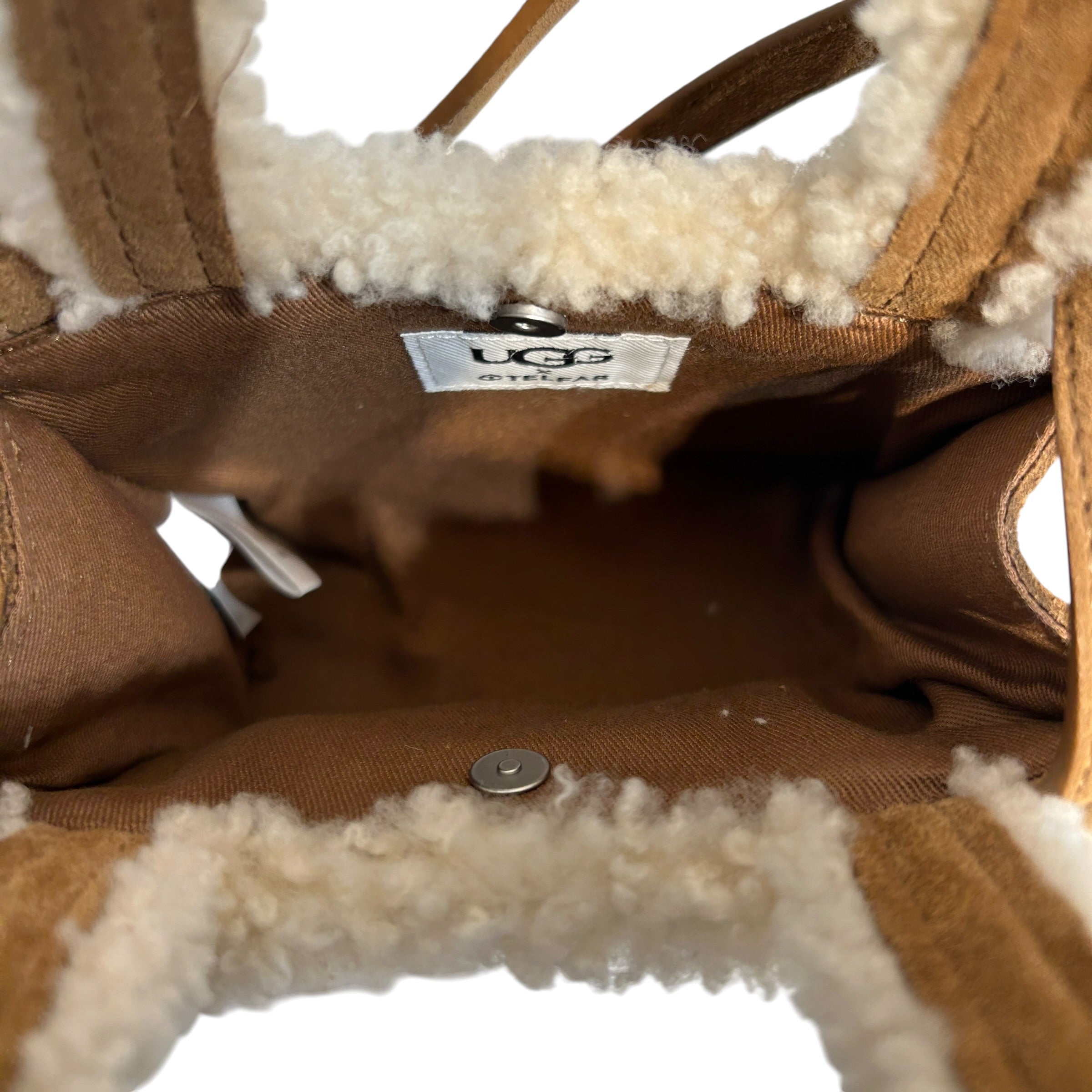 Telfar/UGG australia/Tote Bag/Sheepskin/CML/Small Chestnut Shopper view 5