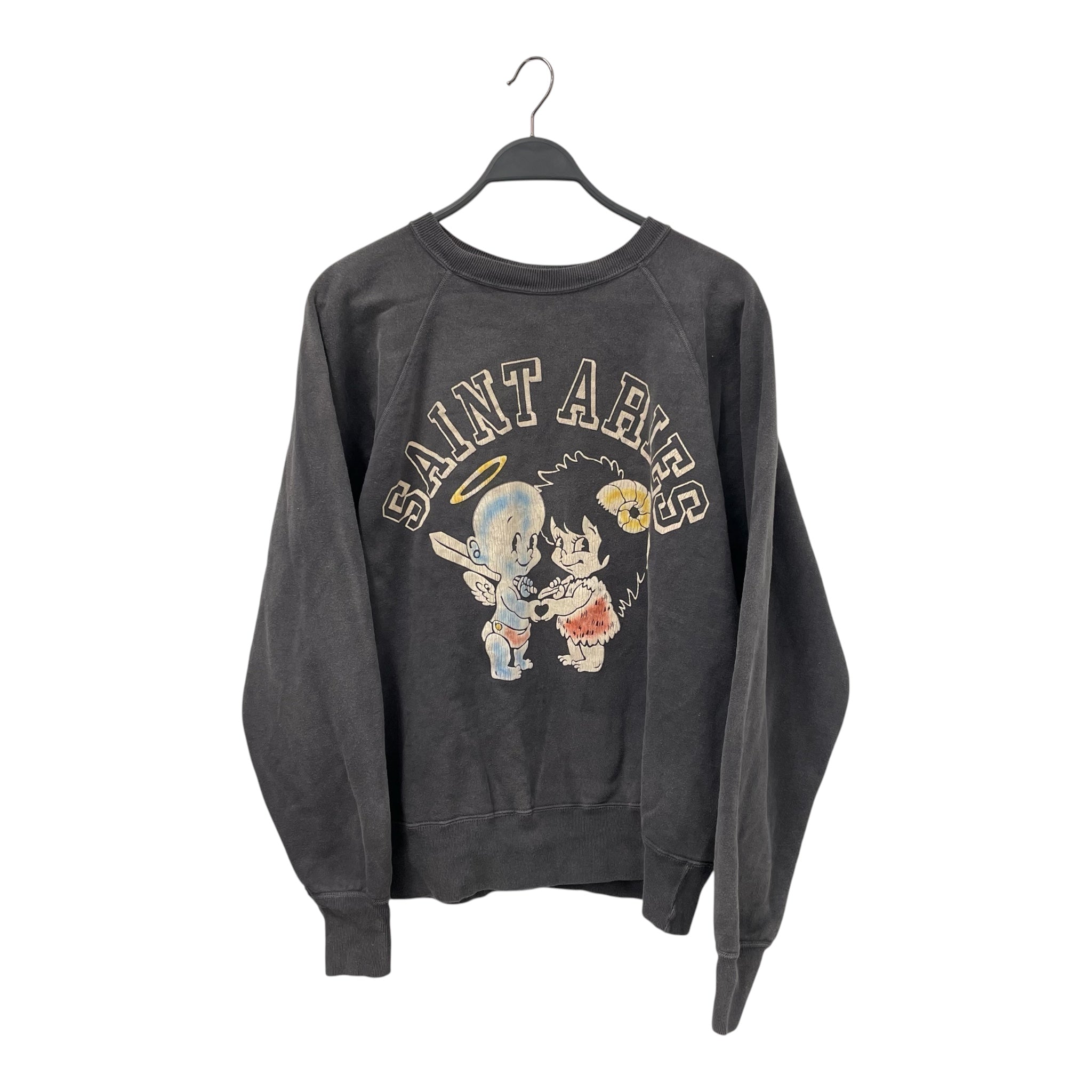 SAINT MXXXXXX/Sweatshirt/M/Graphic/Cotton/GRY/BABY ANGLE view 1