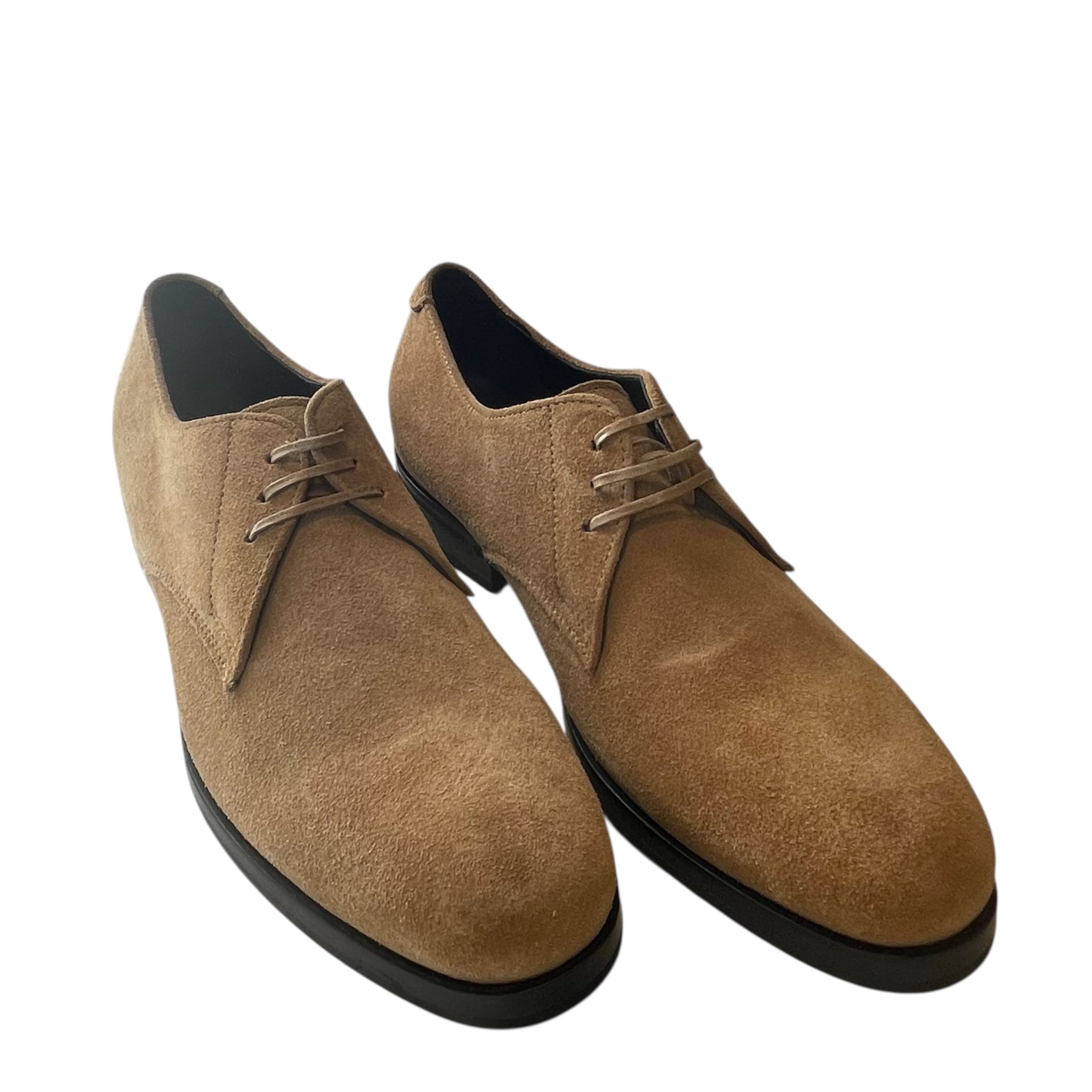 Helmut Lang/Loafers/EU 37/Suede/BEG/suede beige loafer view 1