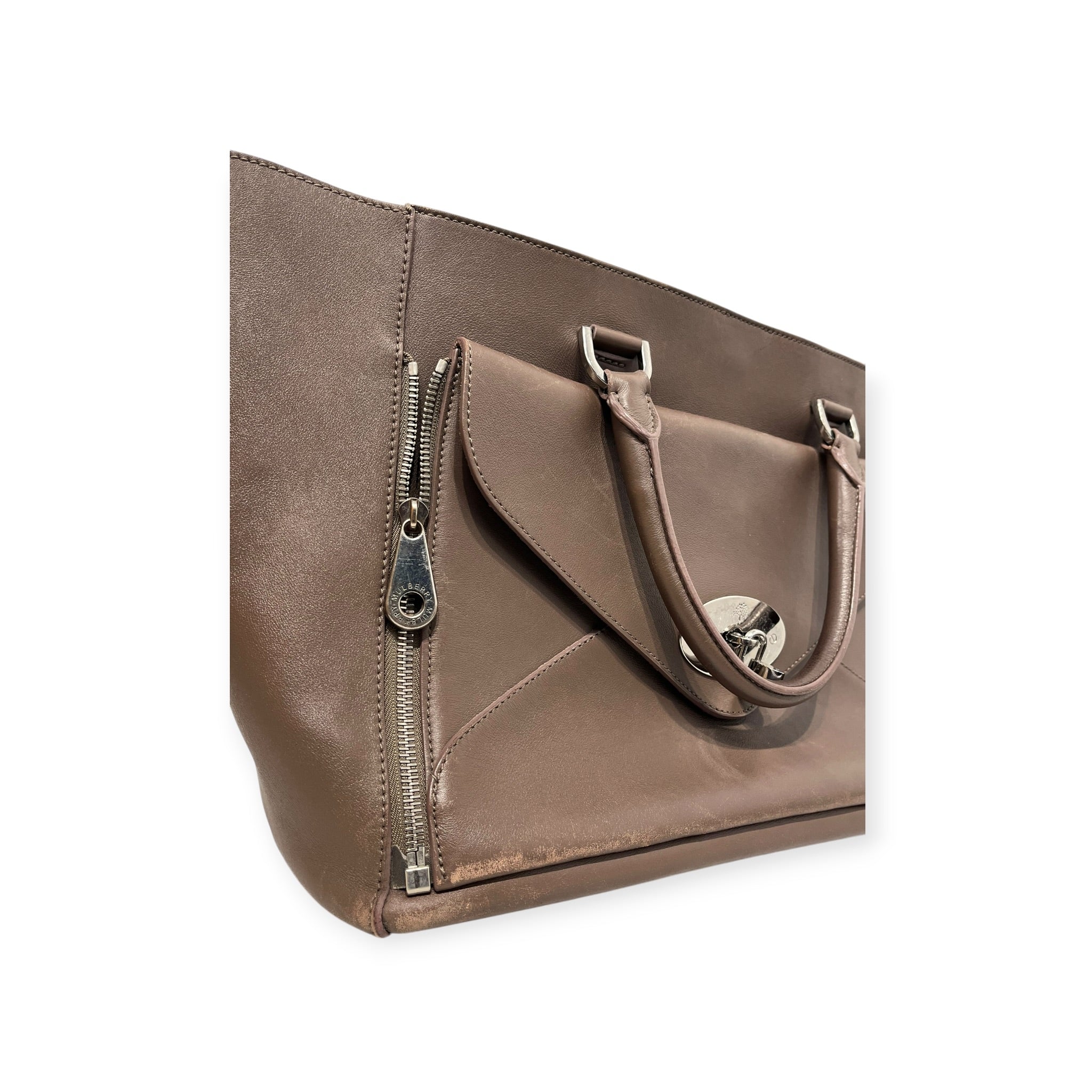 MULBERRY/Bag/Leather/BEG/TAUPE BROWN WILLOW TOTE BAG view 3