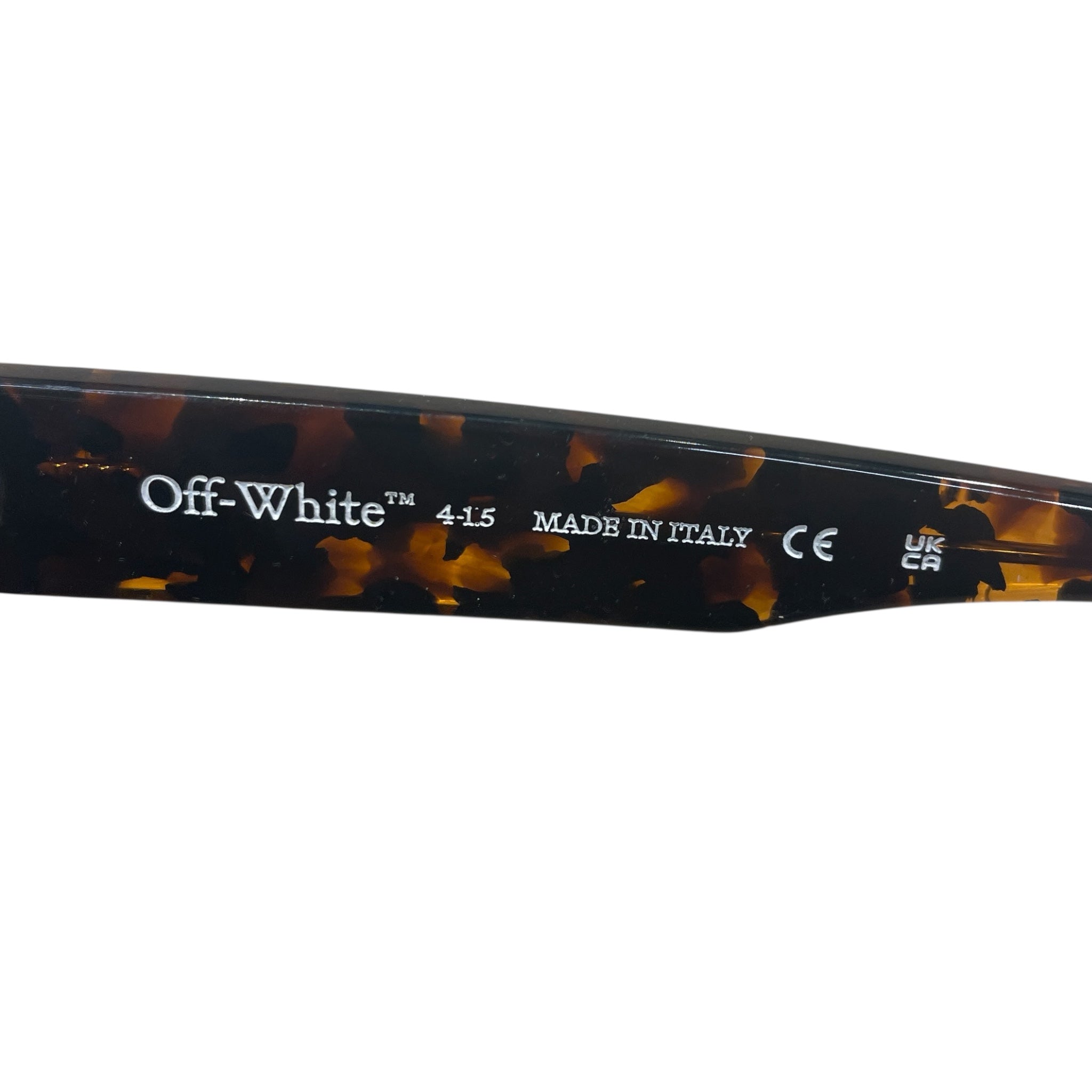 OFF-WHITE/Sunglasses/Celluloid/BRW/VIRGIL TURTLE FRAME/BLU LENS view 3