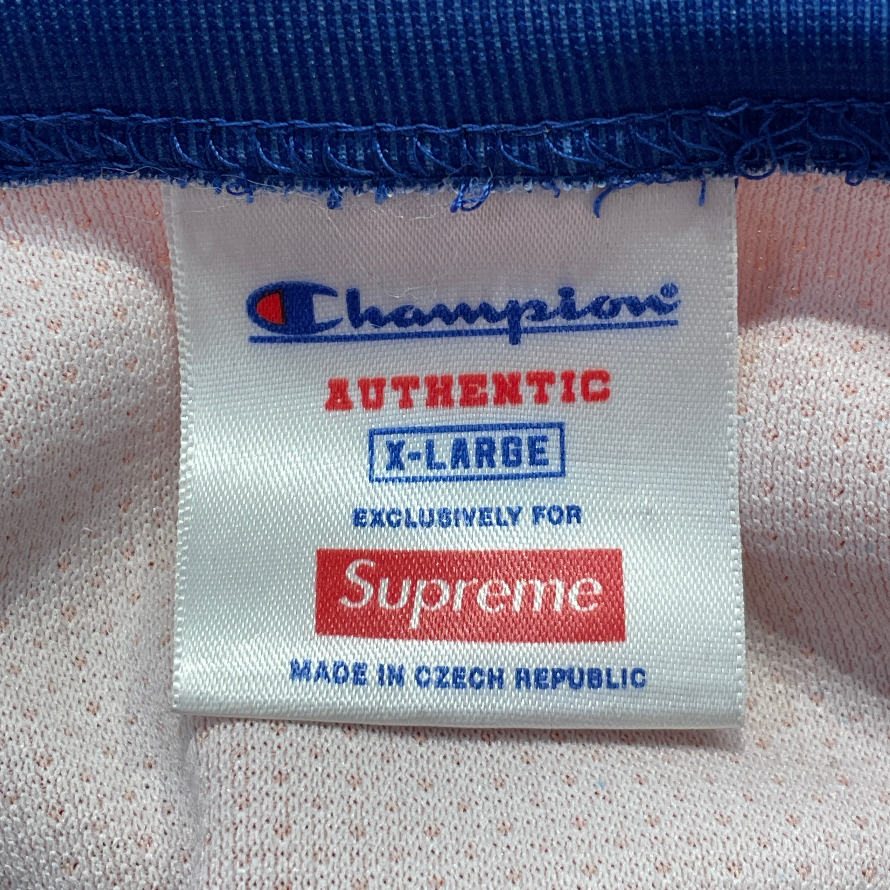 Champion/Supreme/LS T-Shirt/XL/Polyester/BLU/Graphic/Logo Hockey Jersey view 3