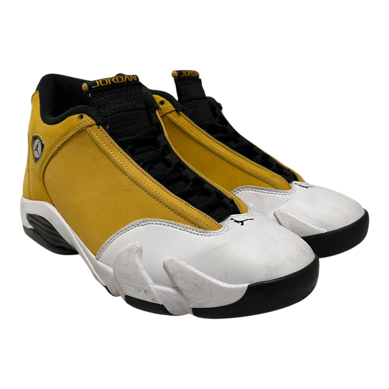 ALR JORDAN/Hi-Sneakers/US 8.5/Leather/YEL/Jordan 14 Retro Light Ginger