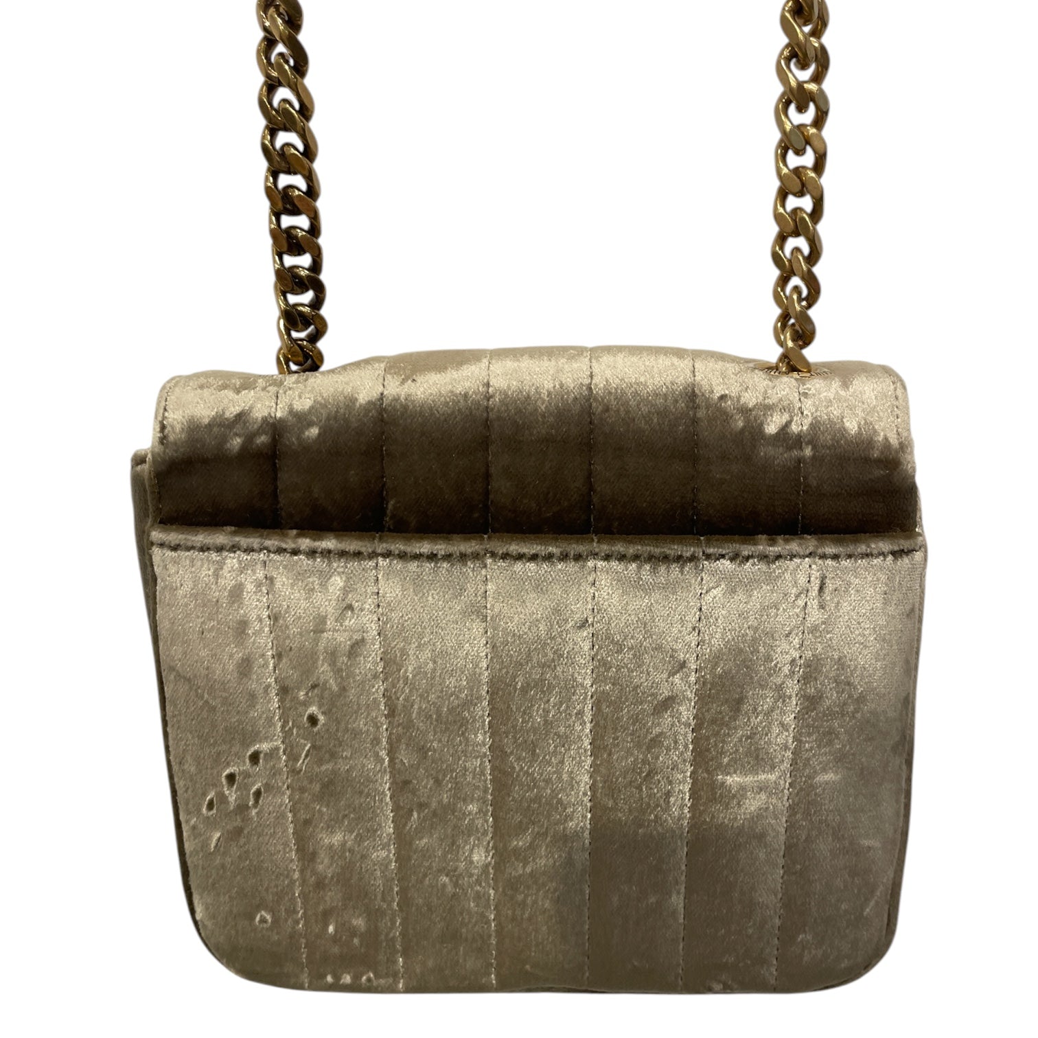 YVES SAINT LAURENT/Cross Body Bag/Velour/GRN/VELVET BUCKET BAG view 3