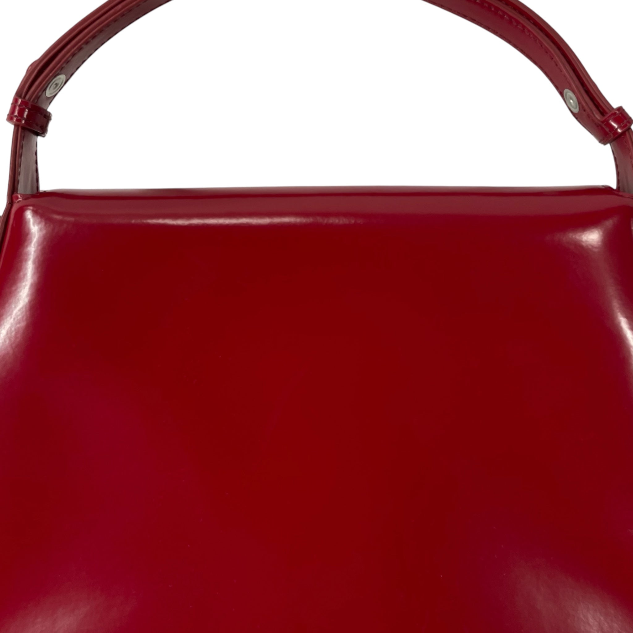 COURREGES/Hand Bag/Leather/RED/SLEEK SHINY view 7