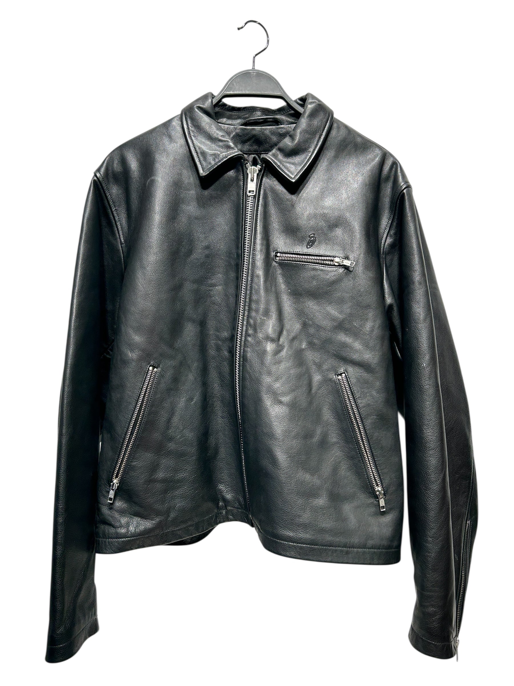 STUSSY/Leather Jkt/M/Leather/BLK/BING JACKET view 1