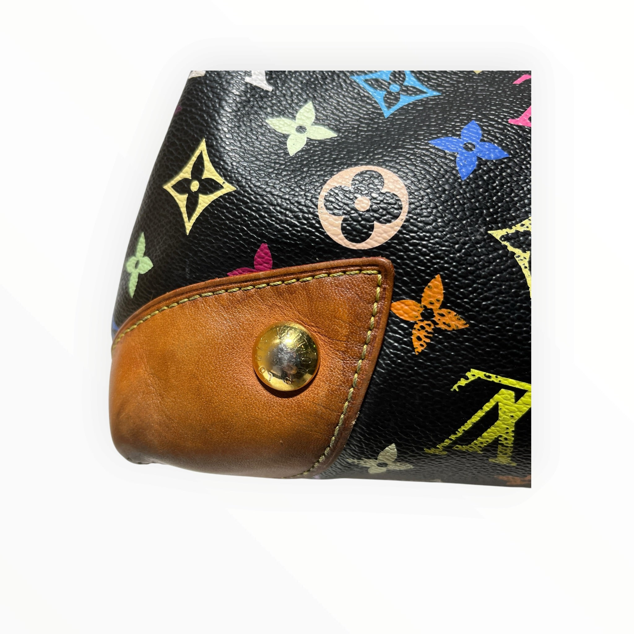 LOUIS VUITTON/Hand Bag/Monogram/Leather/BLK/Uwsula MM Multicolor view 8