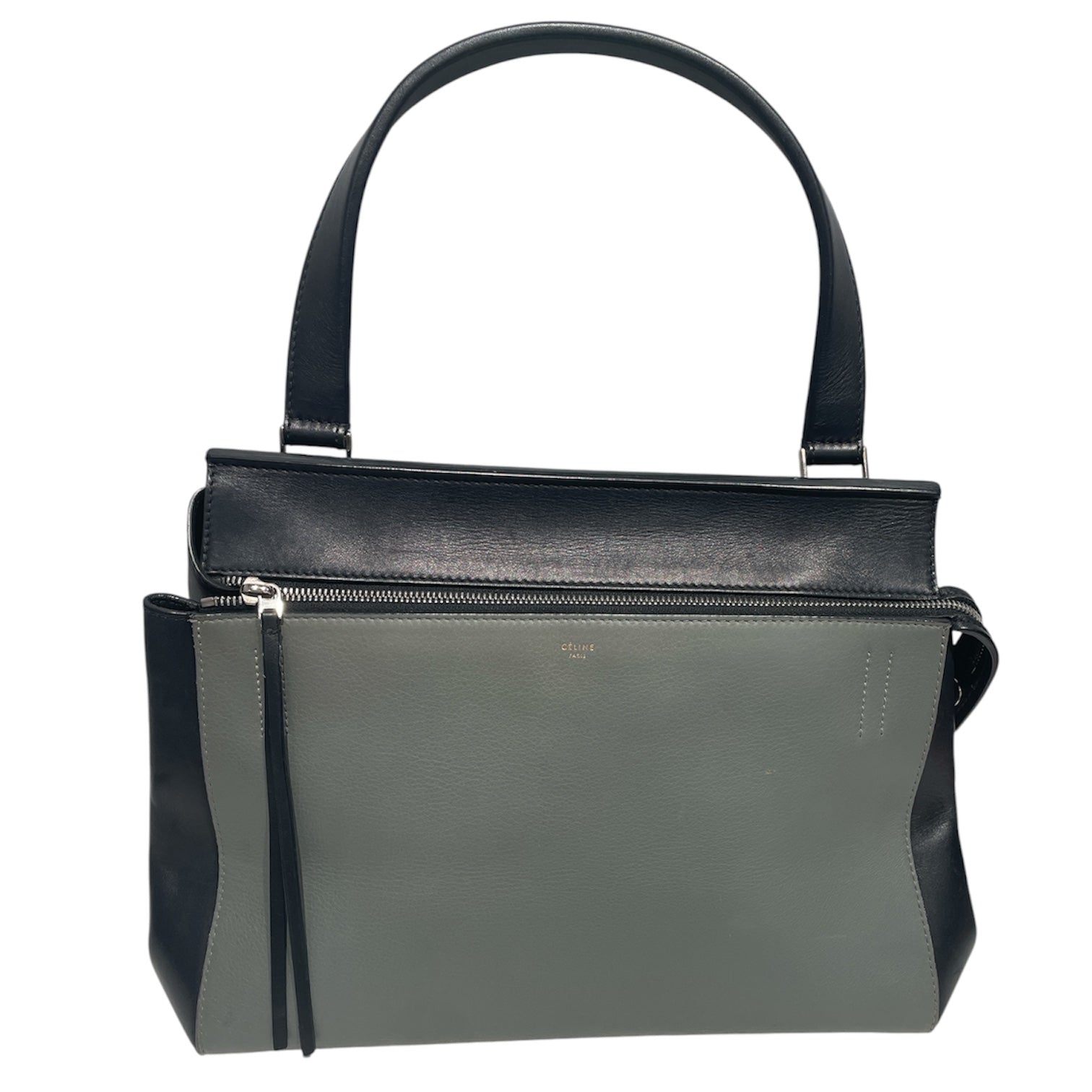 CELINE/Hand Bag/Leather/BLK/Black Medium Edge Bag view 1