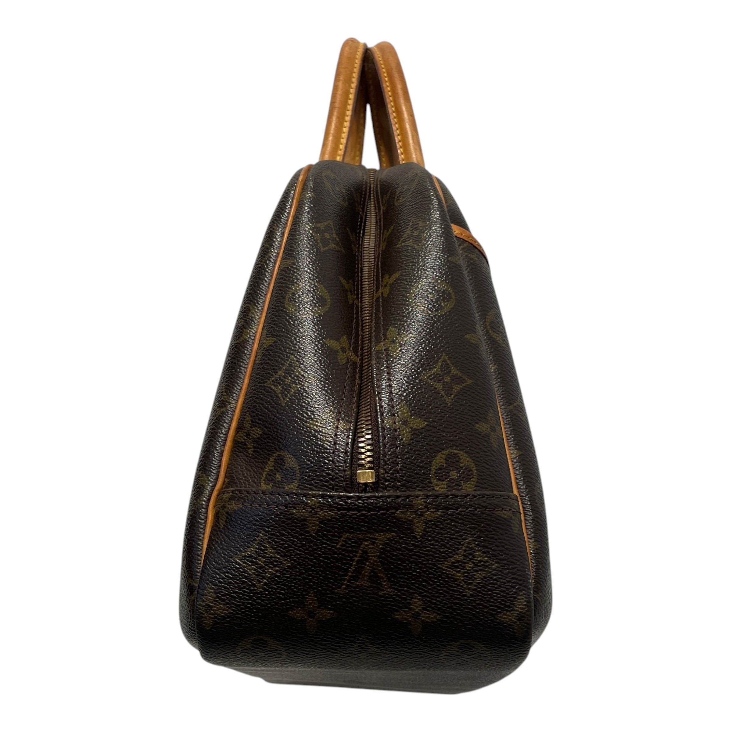 LOUIS VUITTON/Hand Bag/Monogram/Leather/BRW/Deauville Monogram view 3