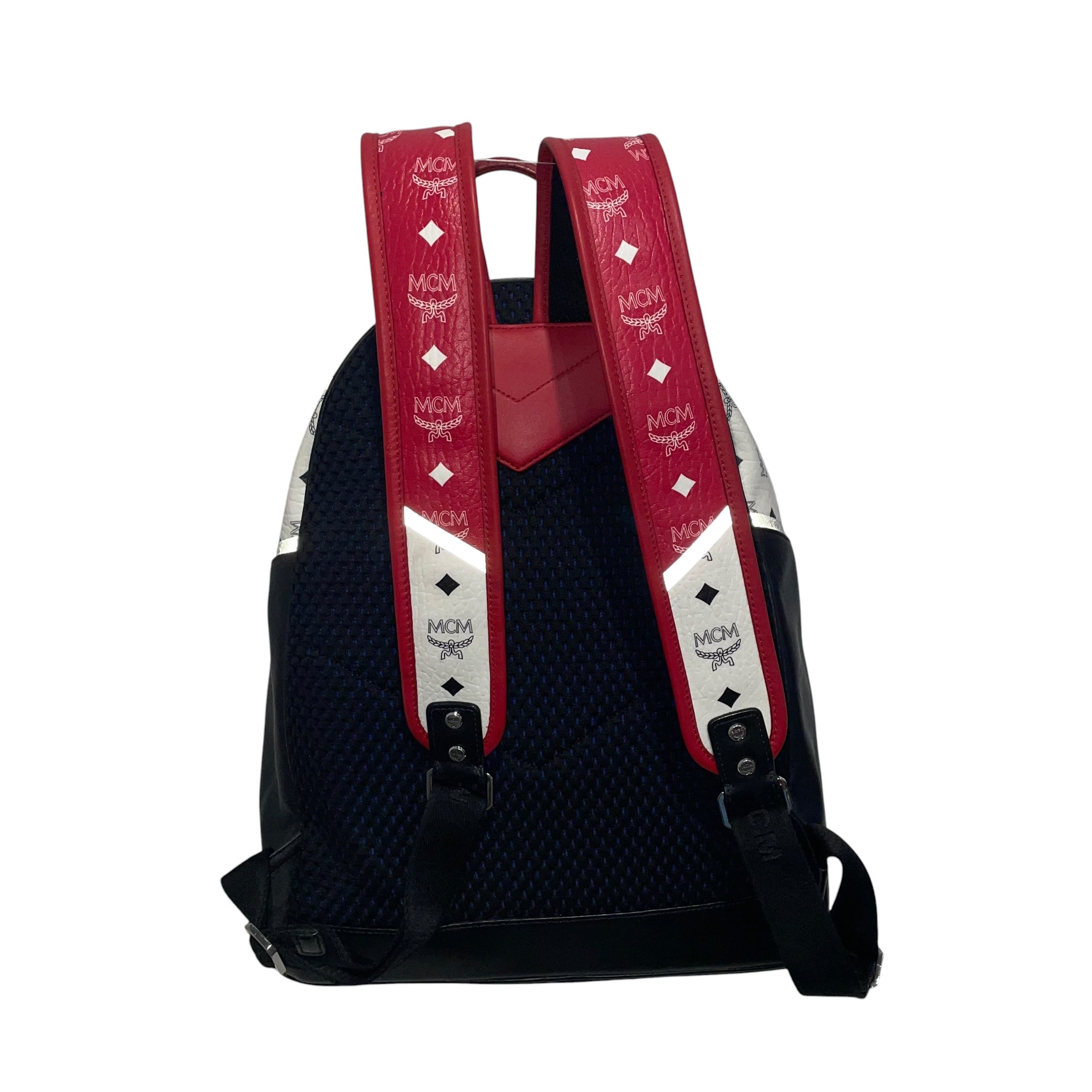 MCM/Backpack/Monogram/Leather/RED/Stark M Move Visetos Medium view 2