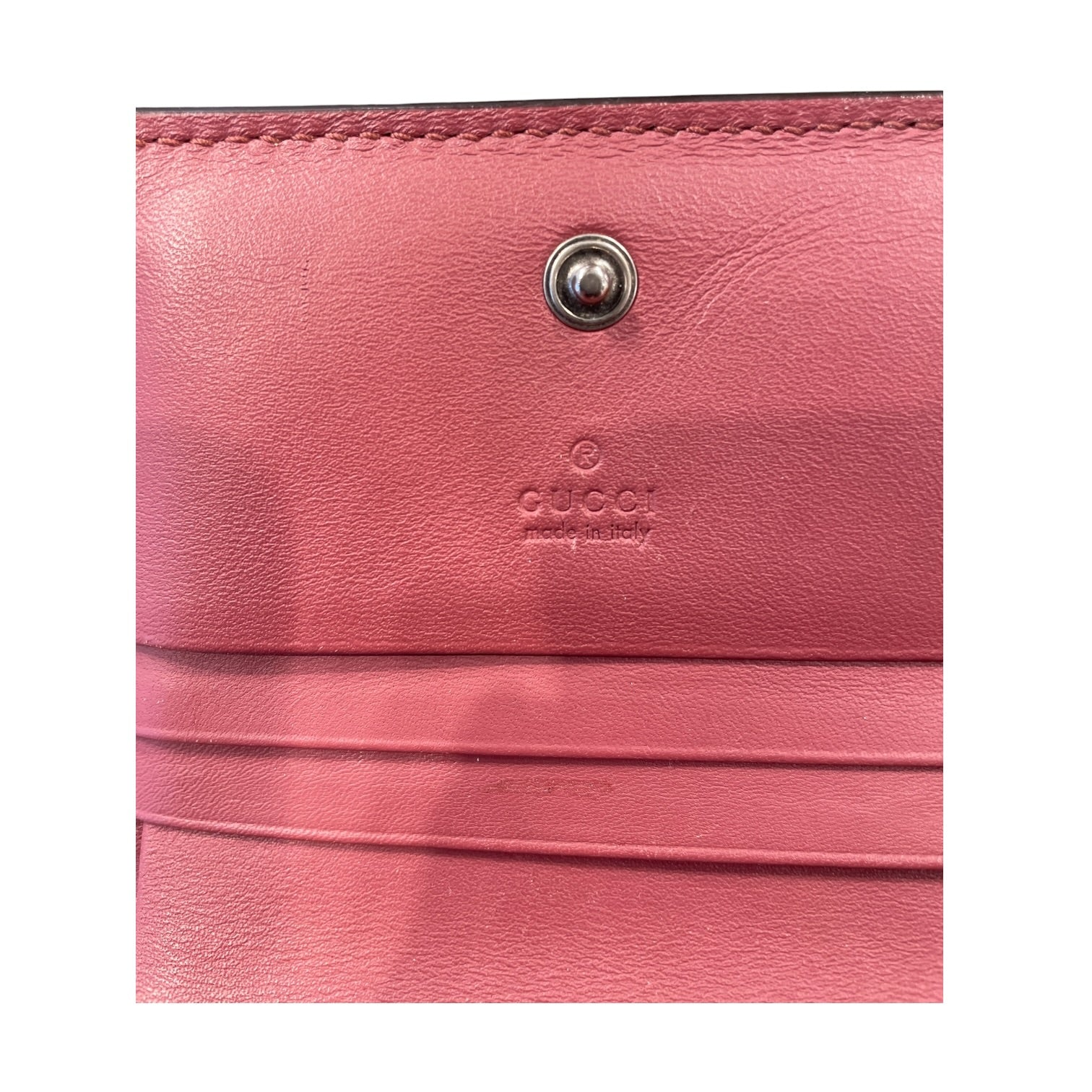 GUCCI/Bifold Wallet/Leather/BEG/Blooms French Flap Wallet view 3