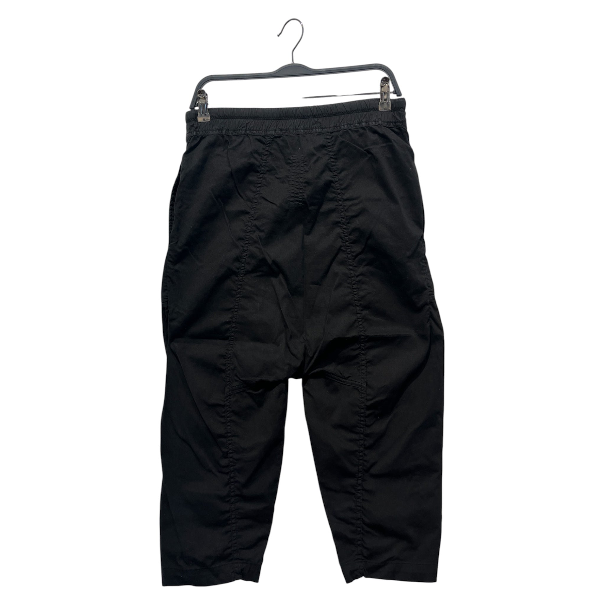 RICK OWENS DRKSHDW/Cropped Pants/S/Cotton/BLK/Joggers/Cropped SS22 Pants view 2
