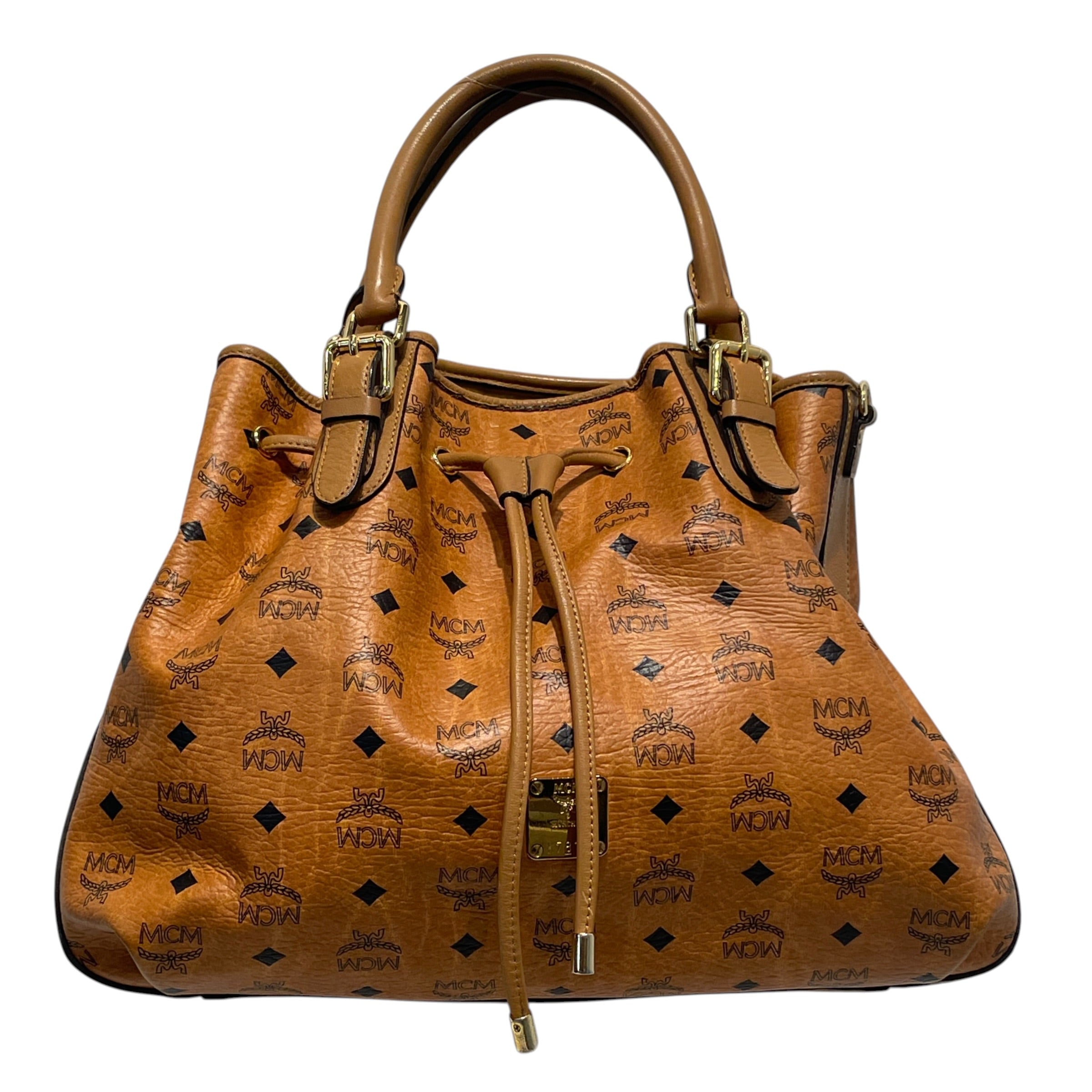 MCM/Hand Bag/Monogram/Leather/BRW/Monogram Hand bag view 1