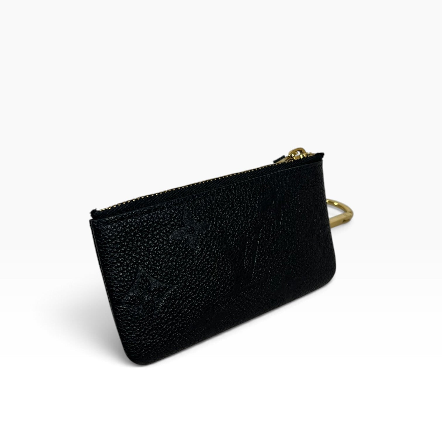 LOUIS VUITTON/Coin Wallet/Leather/BLK/L's/SMALL COIN ZIP CARD HOLDER view 2