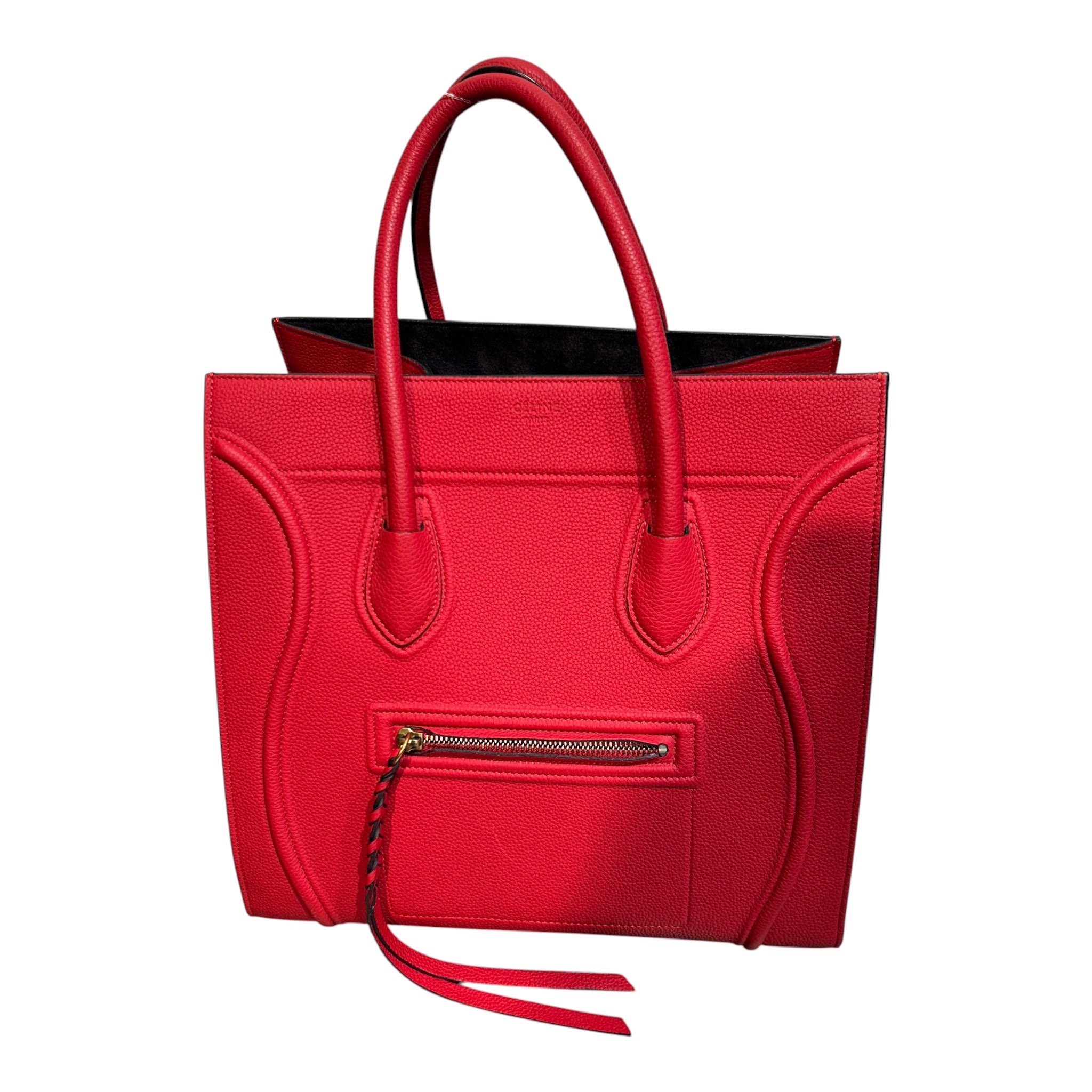 CELINE/Luggage/Leather/RED/luggage mini red view 1