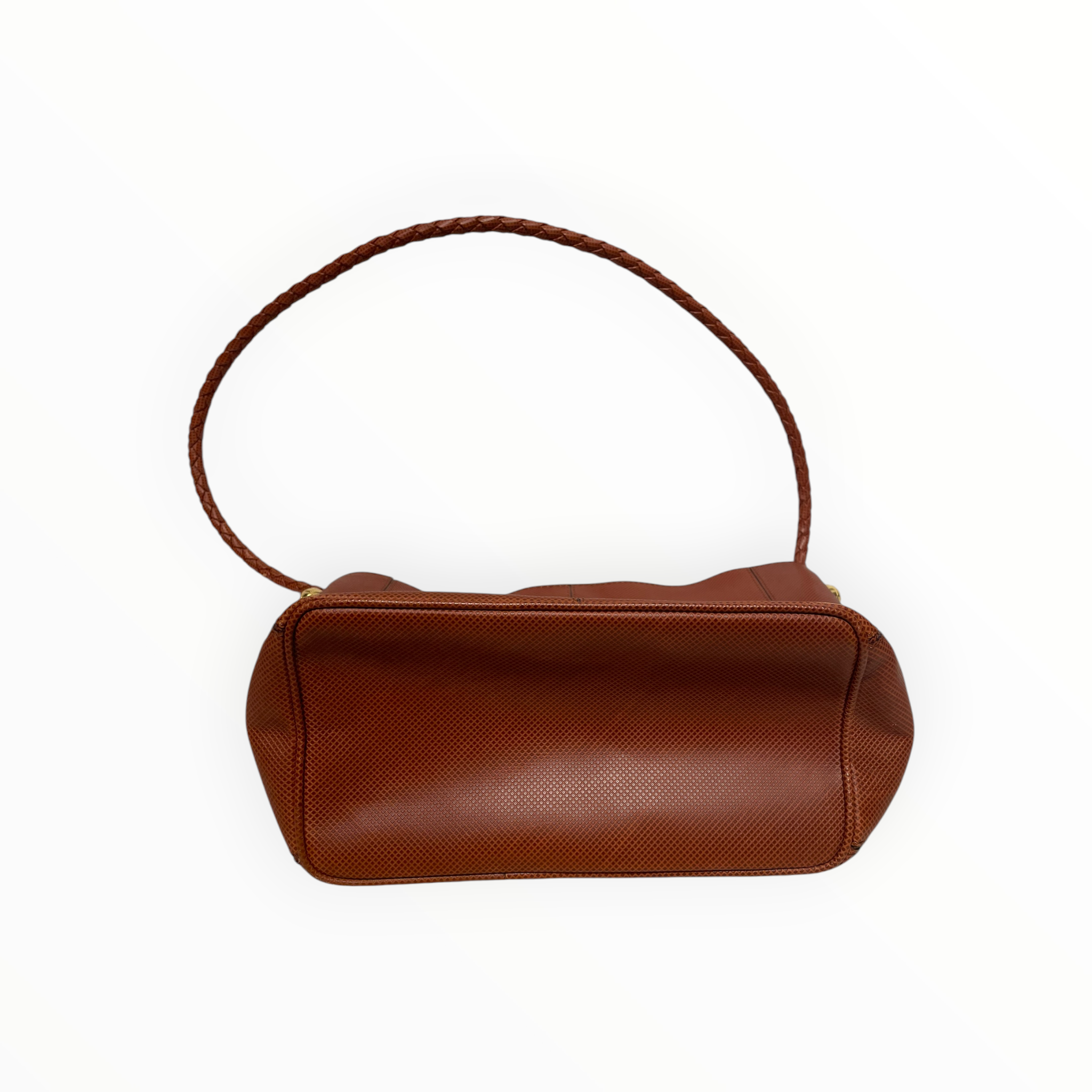 BOTTEGA VENETA/Hand Bag/Leather/BRW/VINTAGE W/ GOLD HARDWARE view 3