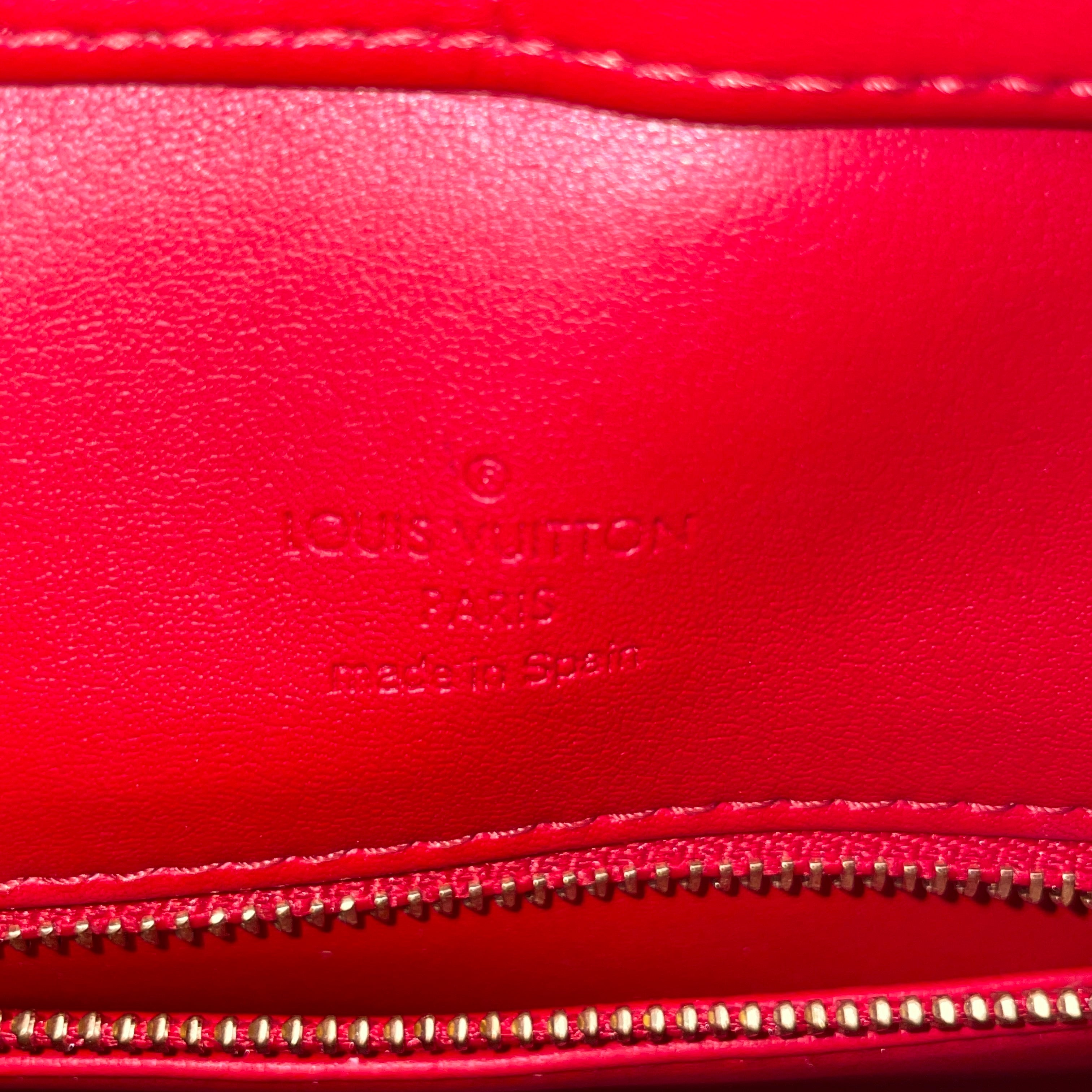 LOUIS VUITTON/Hand Bag/OS/Monogram/Leather/RED/HOUSTON VERNIS view 8