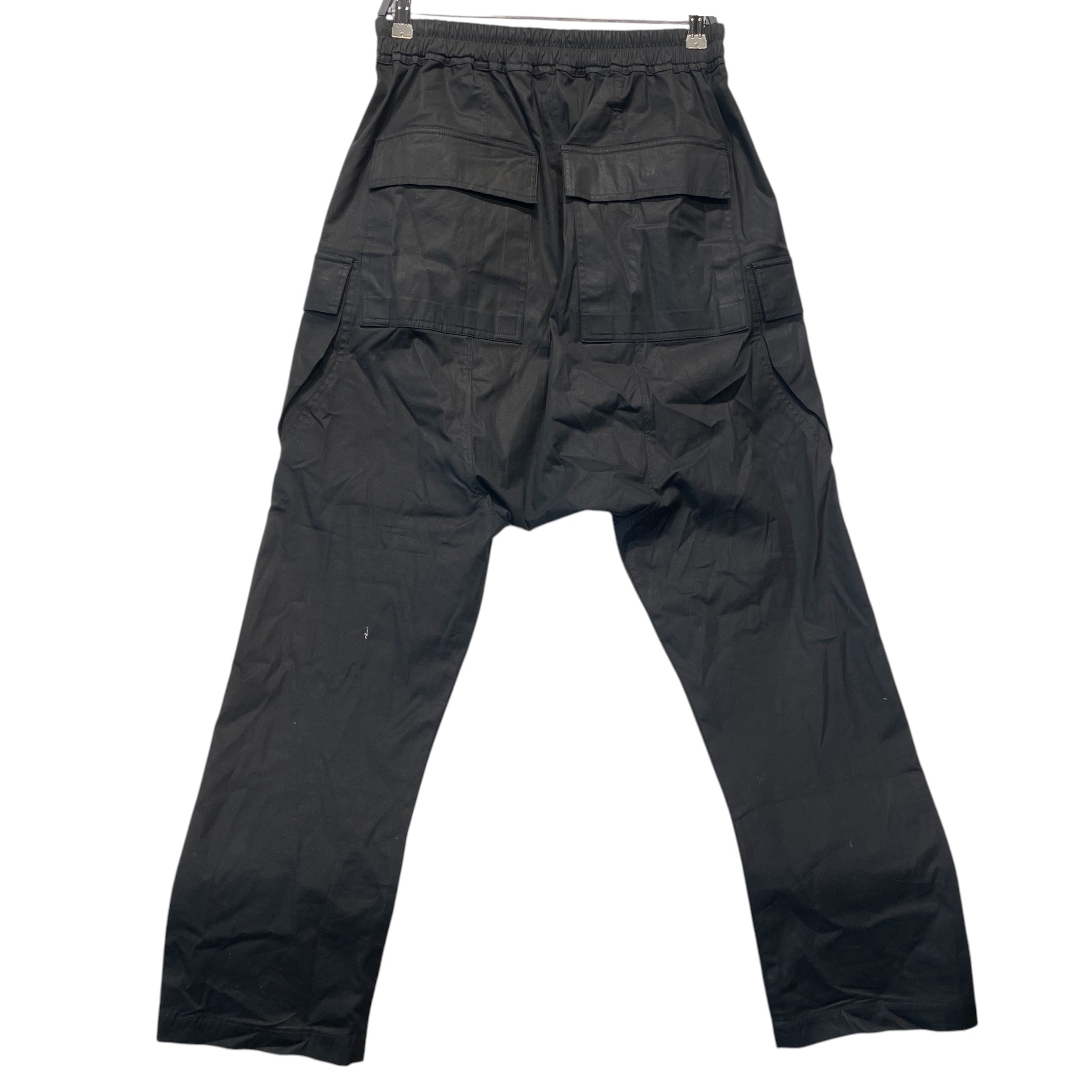 Rick Owens/Pants/48/Cotton/BLK/DROP CROTCH/2 GROMMET ON BOTH view 2