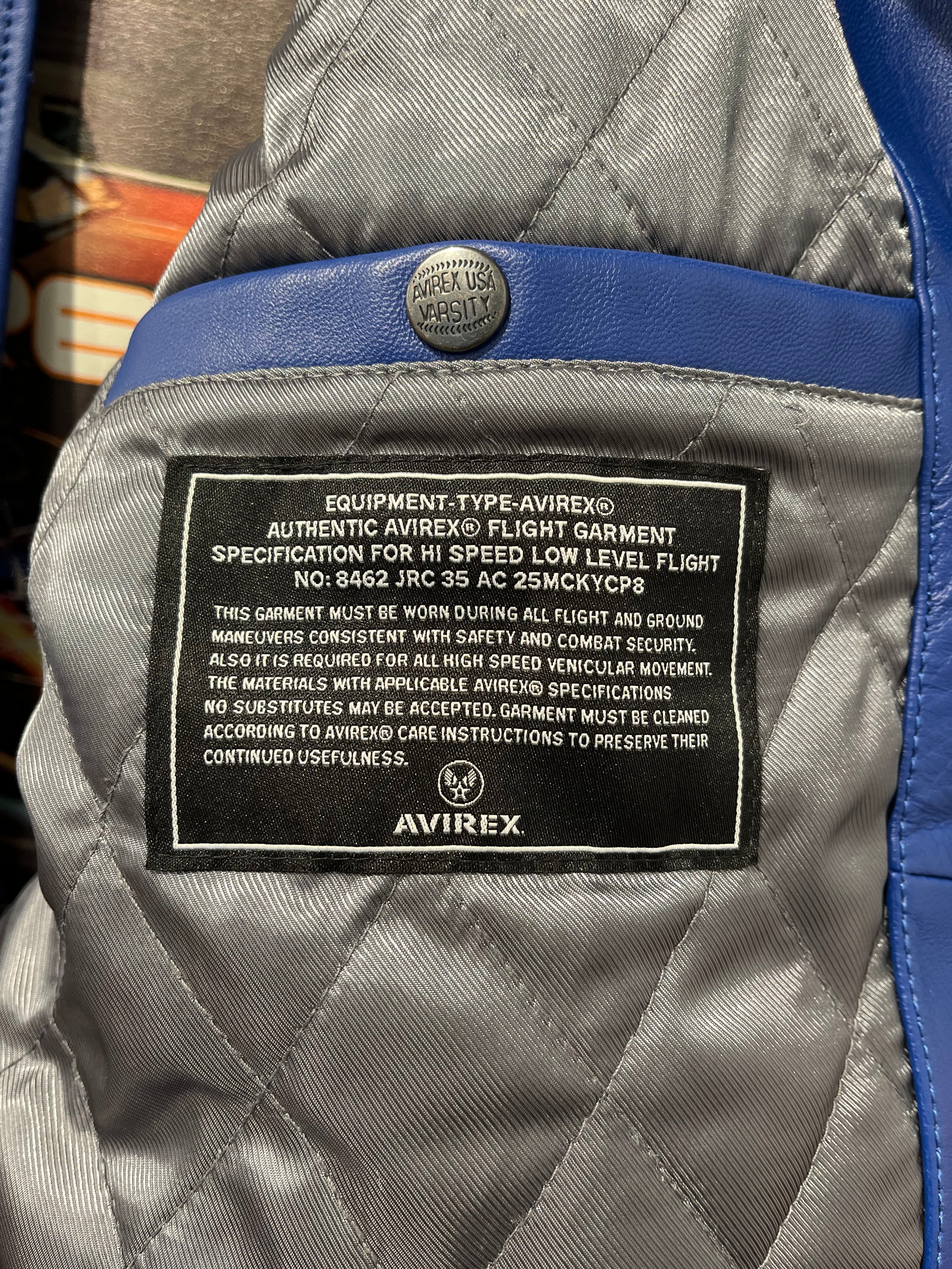 AVIREX/Leather Jkt/XL/Leather/BLU/SPORT BLACK SPIDER 500 JKT view 5