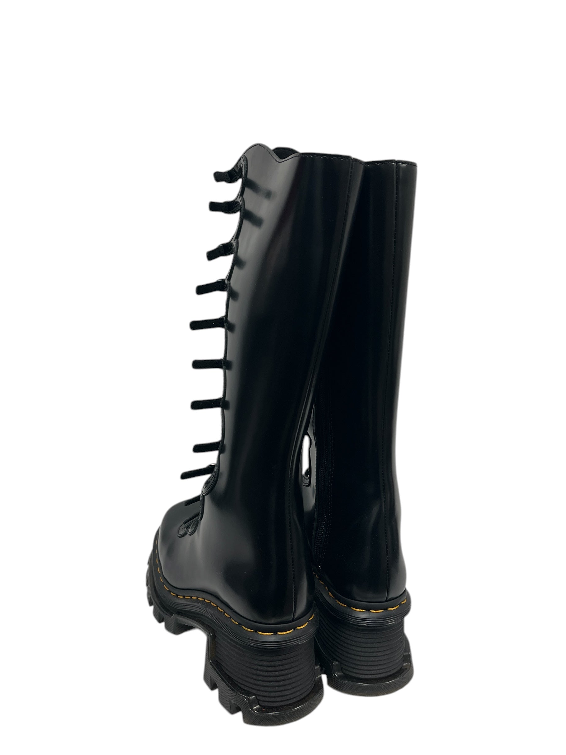 Dr.Martens/MARC JACOBS/Boots/US 8/Leather/BLK/KIKI BOOTS IN BLACK BUTTERO view 2