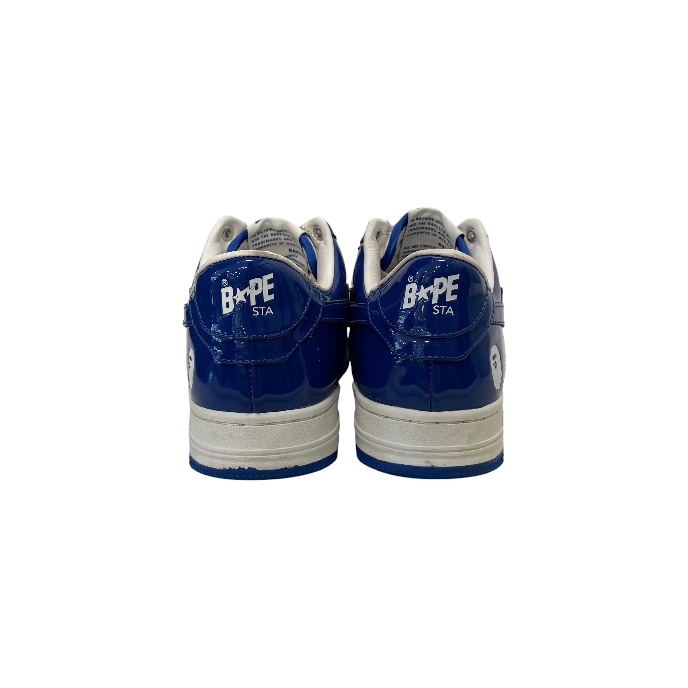 BAPE STA!/Low-Sneakers/US 8/BLU/Patent Leather #5 view 4