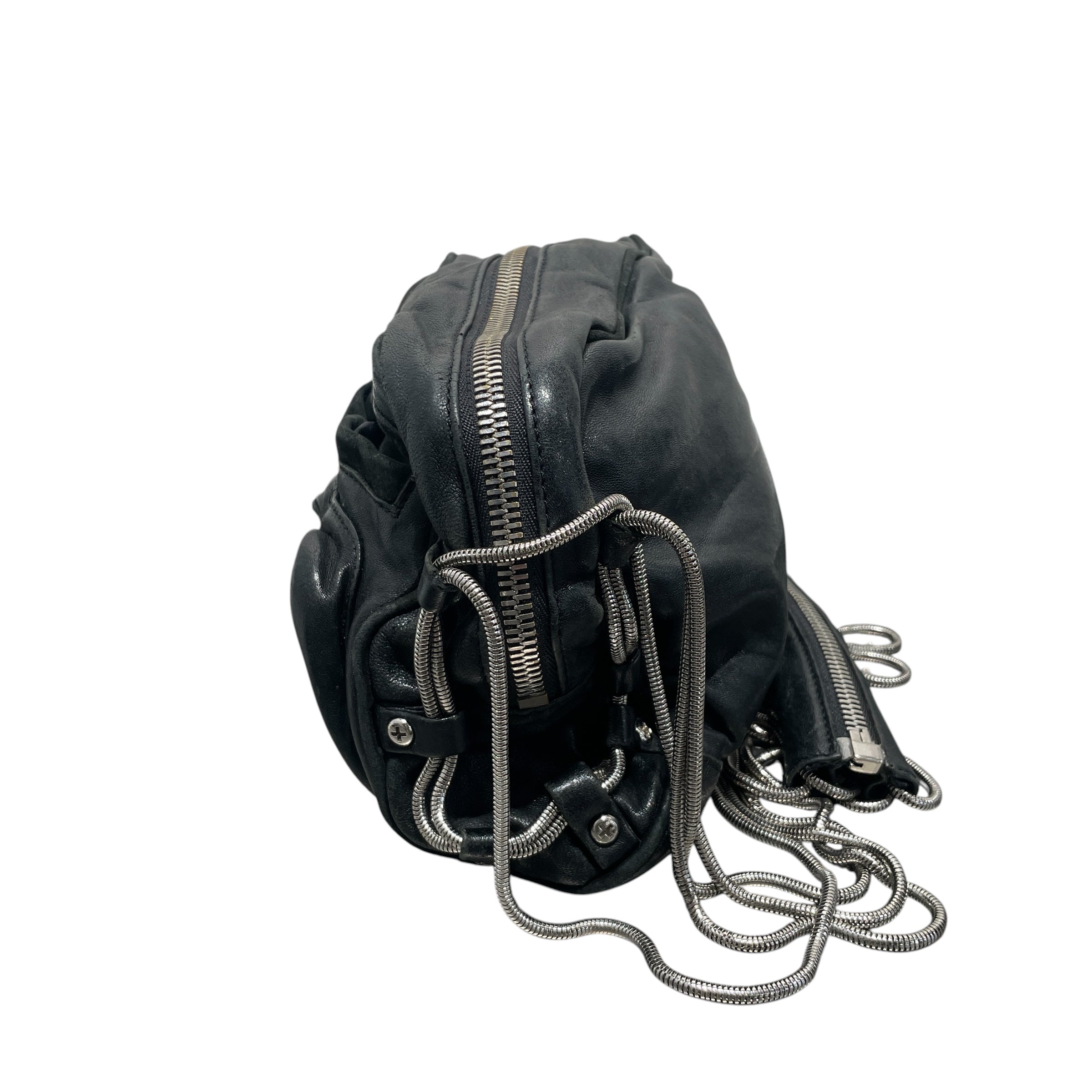 Alexander Wang/Cross Body Bag/Leather/BLK/BRENDA CHAIN view 3