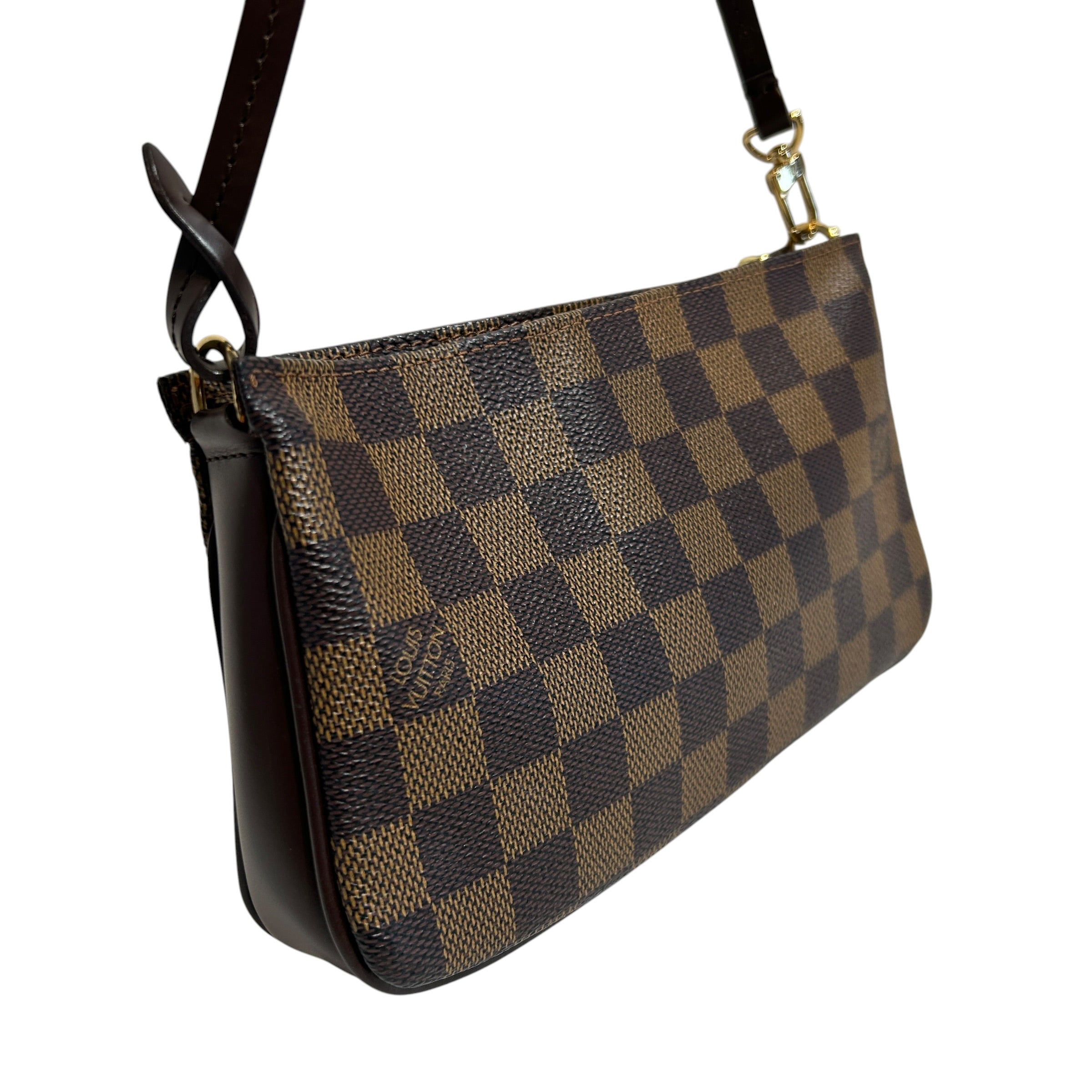 LOUIS VUITTON/Hand Bag/Monogram/Leather/BRW/DAMIER EBENE POCHETTE NAVONA view 6