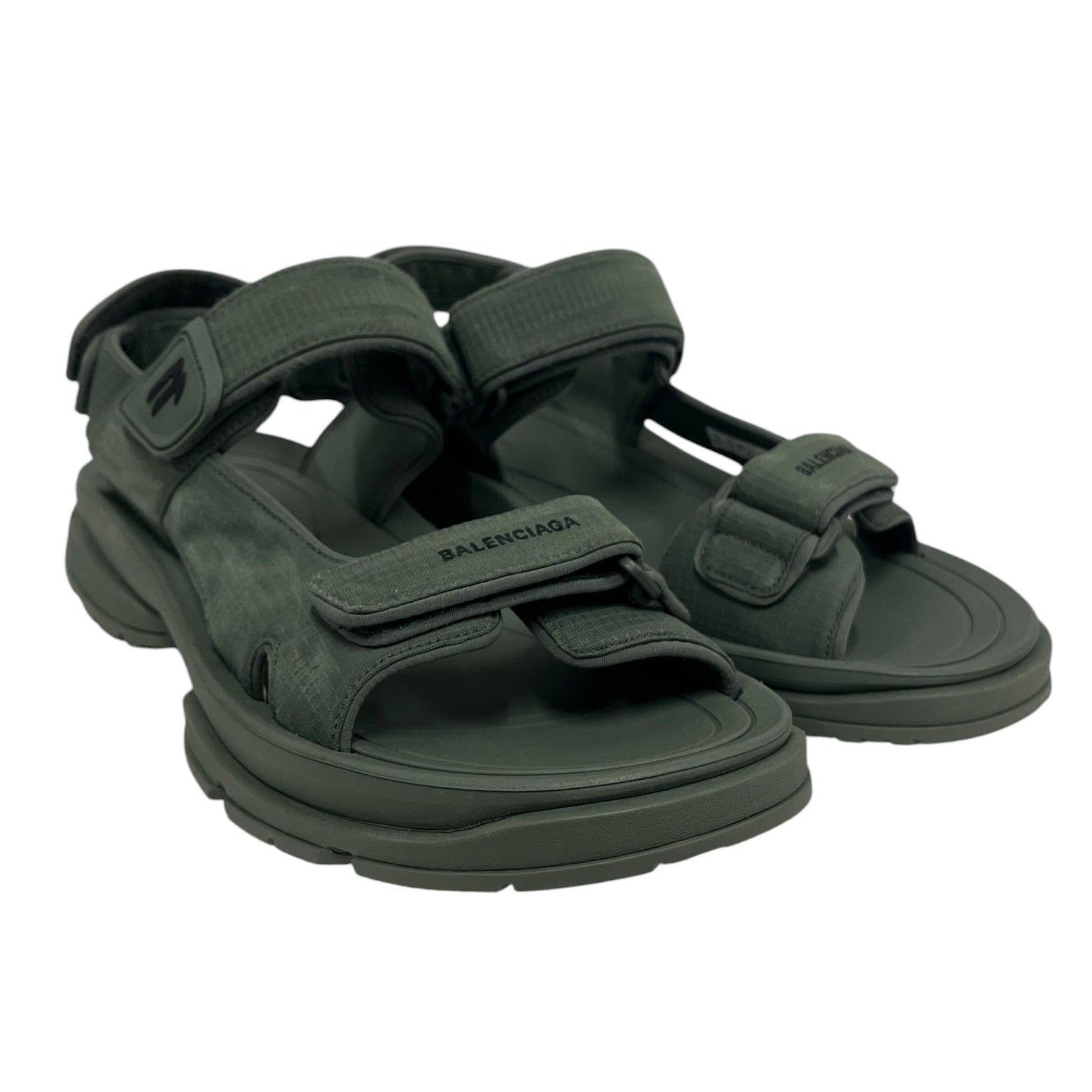 BALENCIAGA/Sandals/EU 46/Polyester/GRN/Tourist MNCL view 1