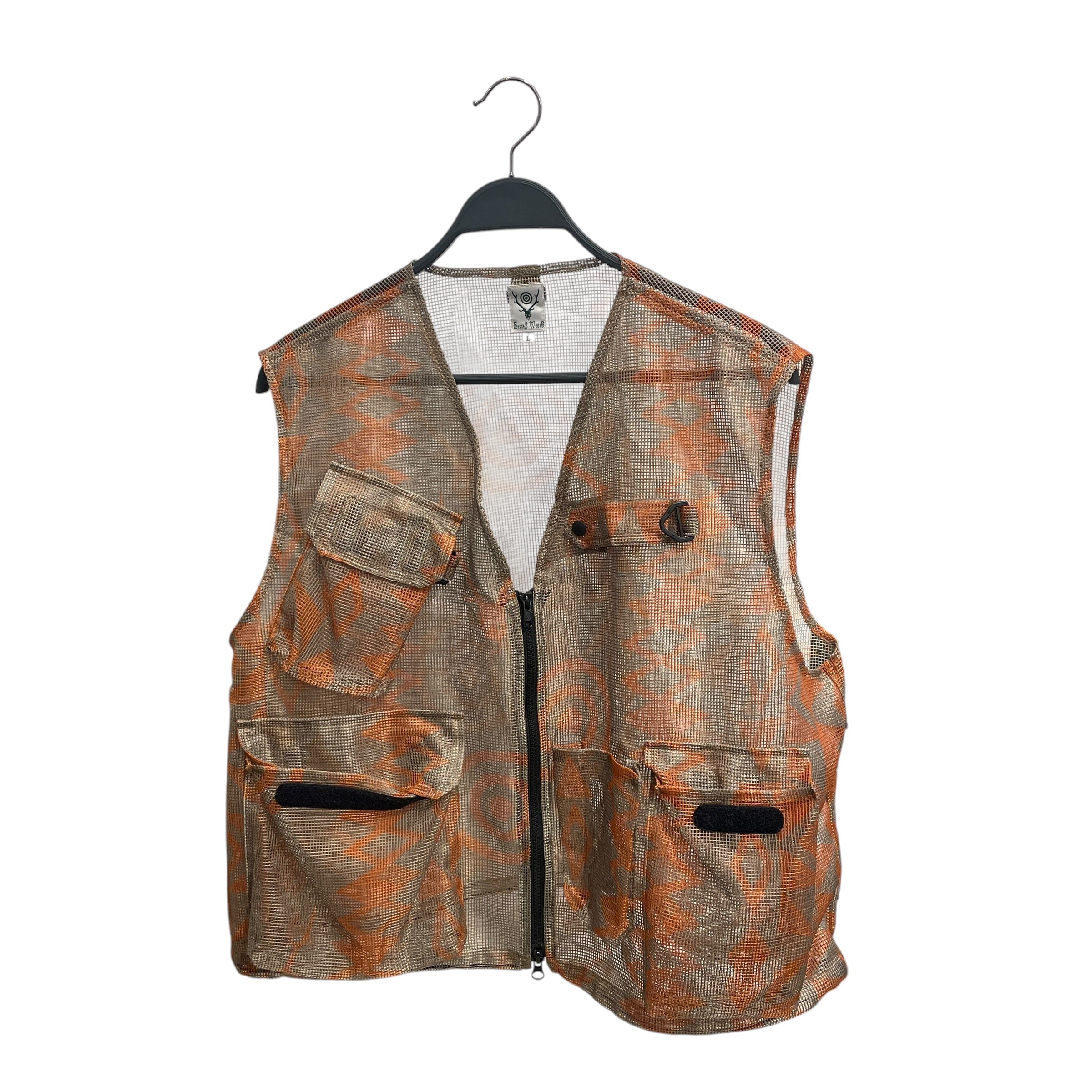 South2 West8(S2W8)/Vest/L/Graphic/Polyester/ORN/BUSH TREK VEST view 1