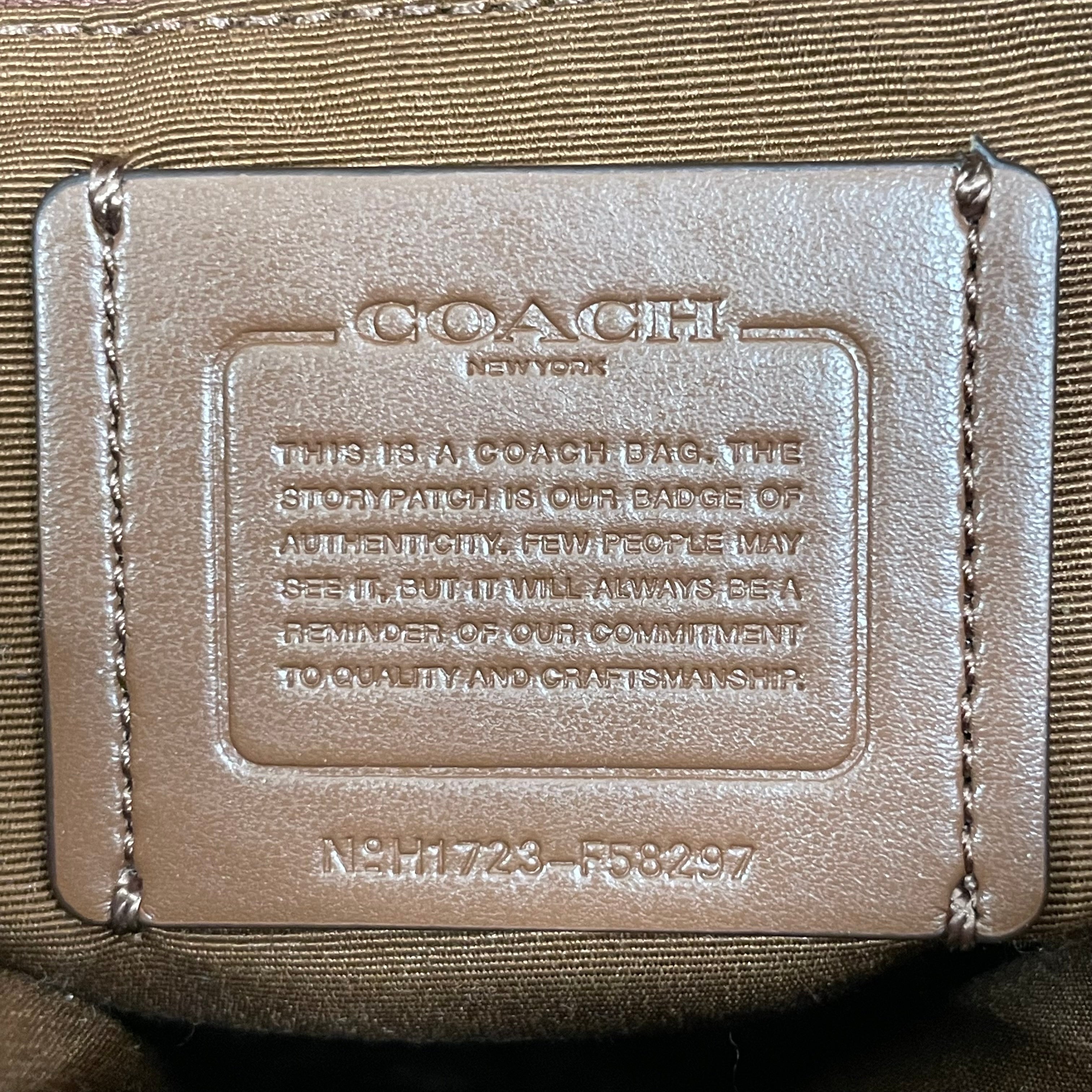 COACH/Tote Bag/Monogram/BRW/front pocket/ messanger style view 4