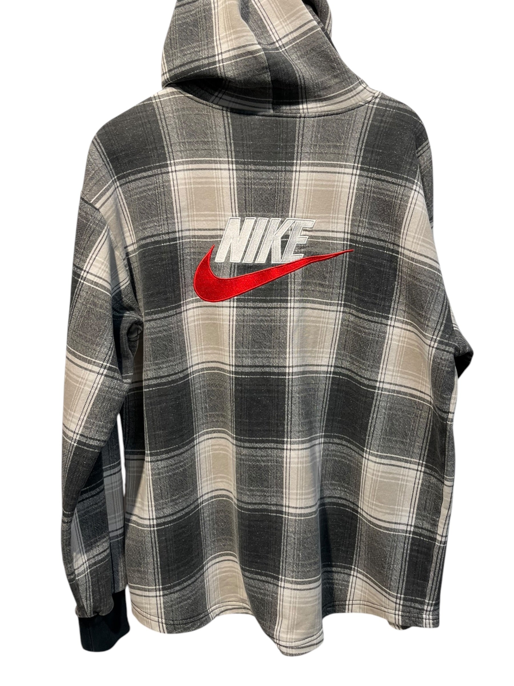 NIKE/Supreme/Sweatshirt/L/Plaid/Cotton/GRY/ view 2