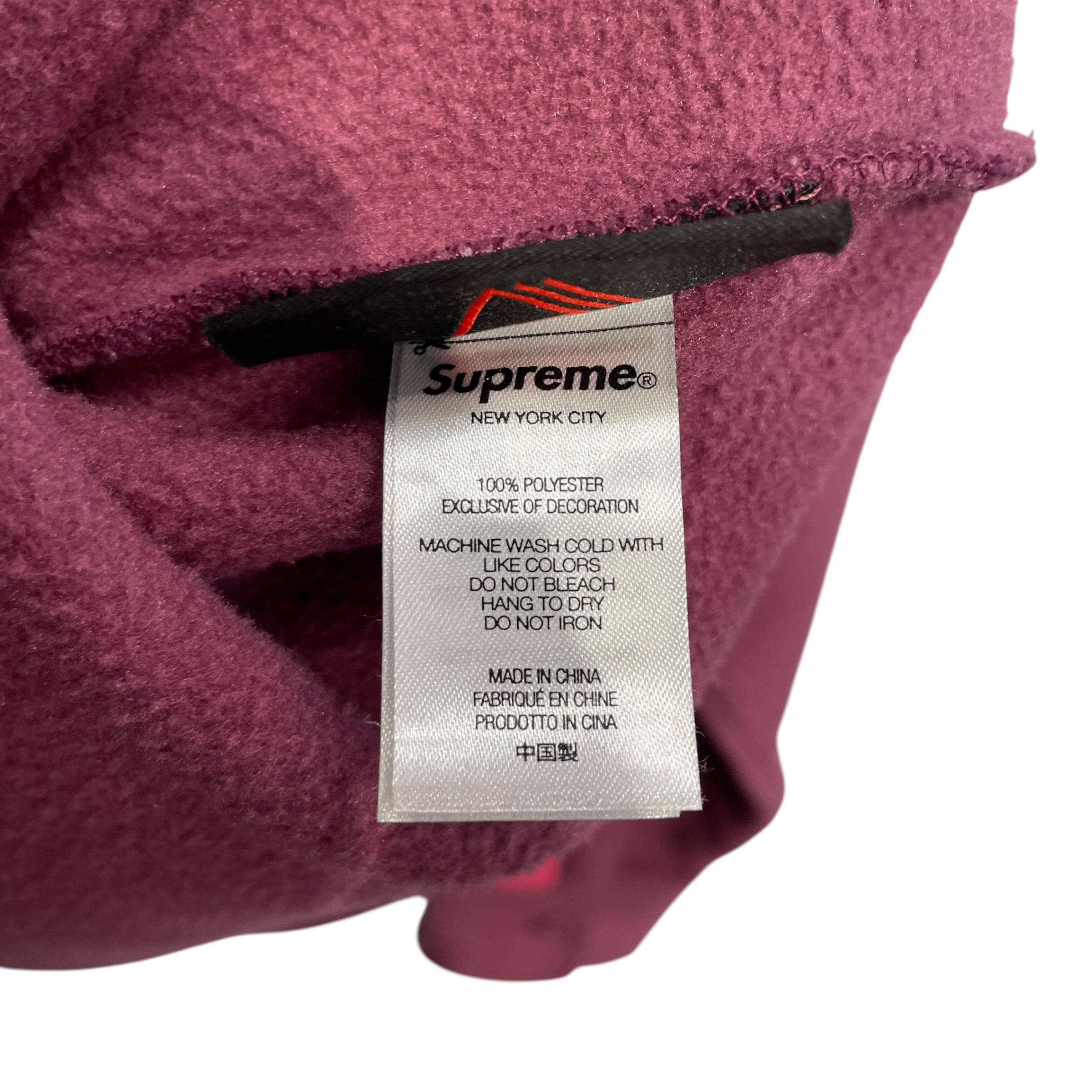 Supreme/LS T-Shirt/S/Polyester/PPL/Stripe/BUTTON UP FLEECE LONGSLEEVE view 4
