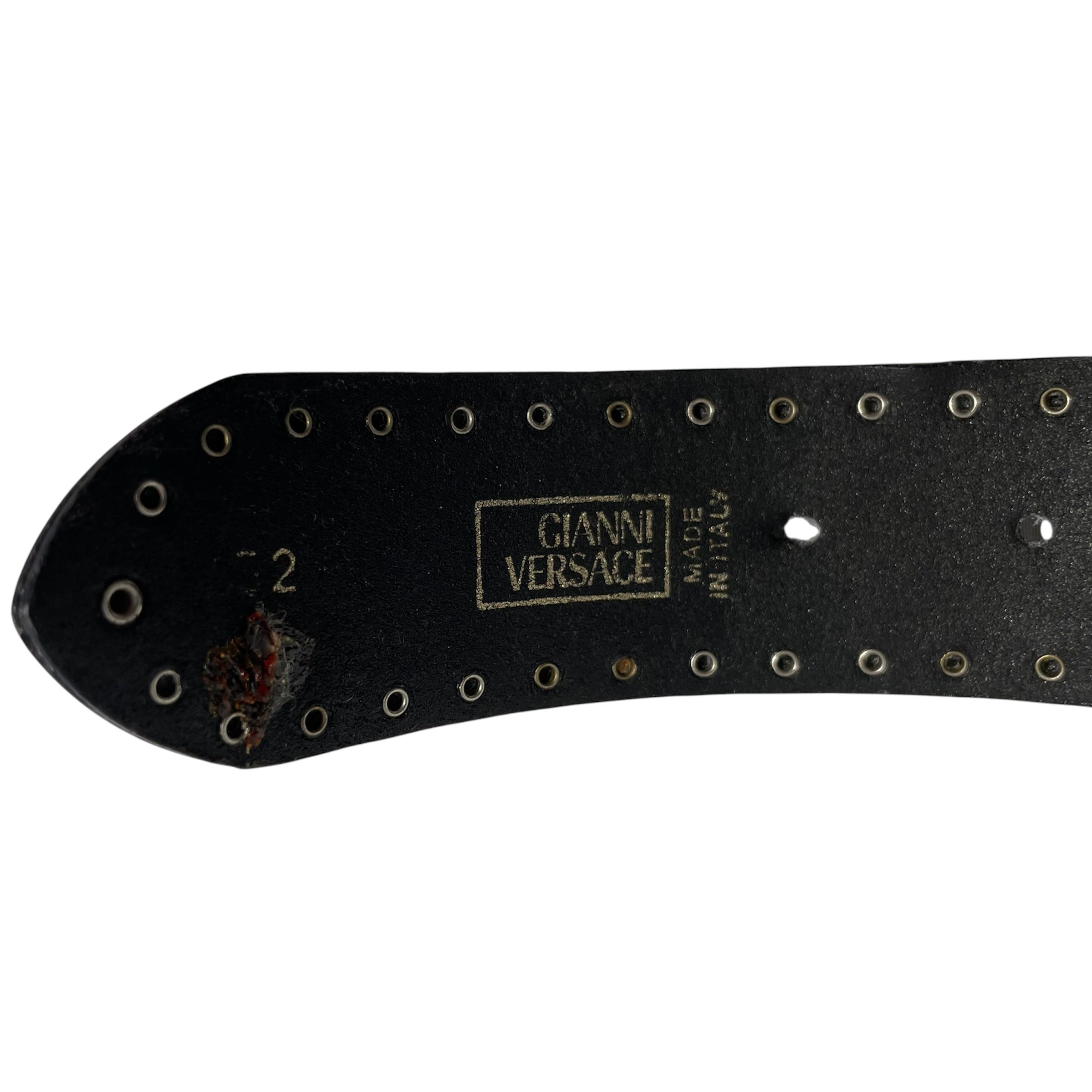 GIANNI VERSACE/Accessories/Leather/BLK/versace belt medussa heads view 6