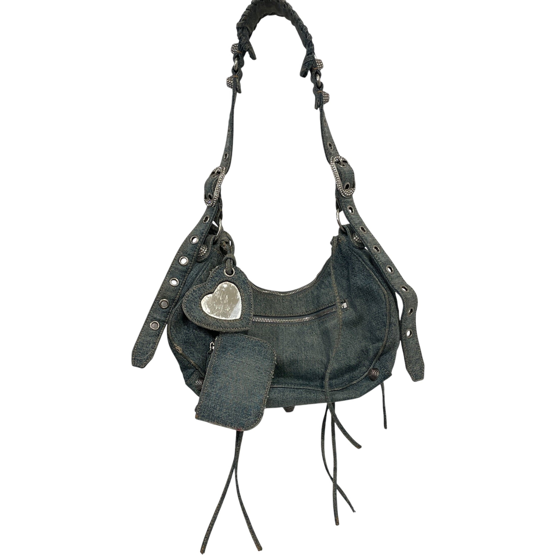 BALENCIAGA/Bag/Denim/IDG/BALENCIAGA LE CAGOLE DENIM view 2