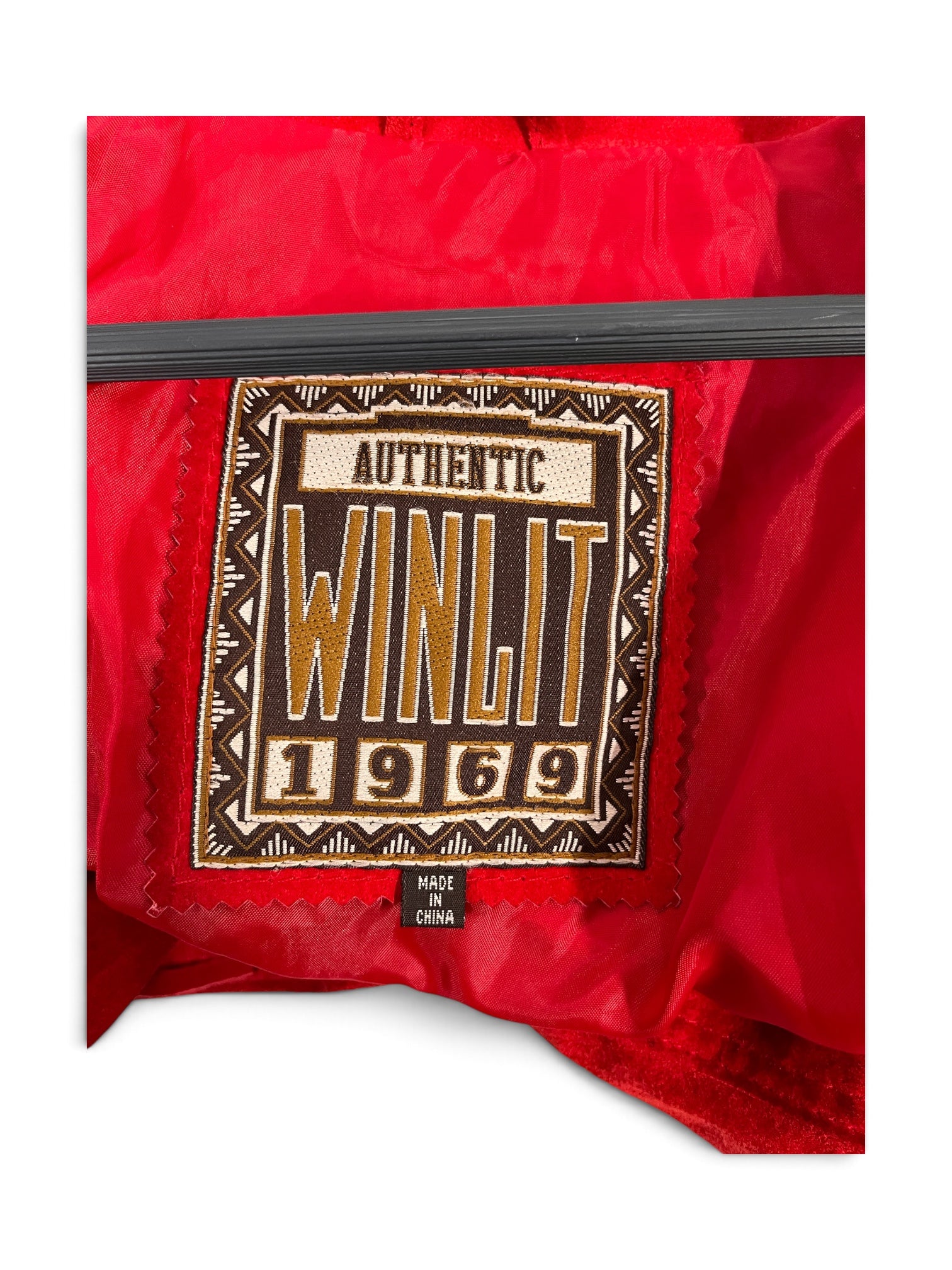Vintage/Leather Jkt/L/Leather/RED/Single Breasted/WINLIT WESTERN FRINGE BLAZER view 3
