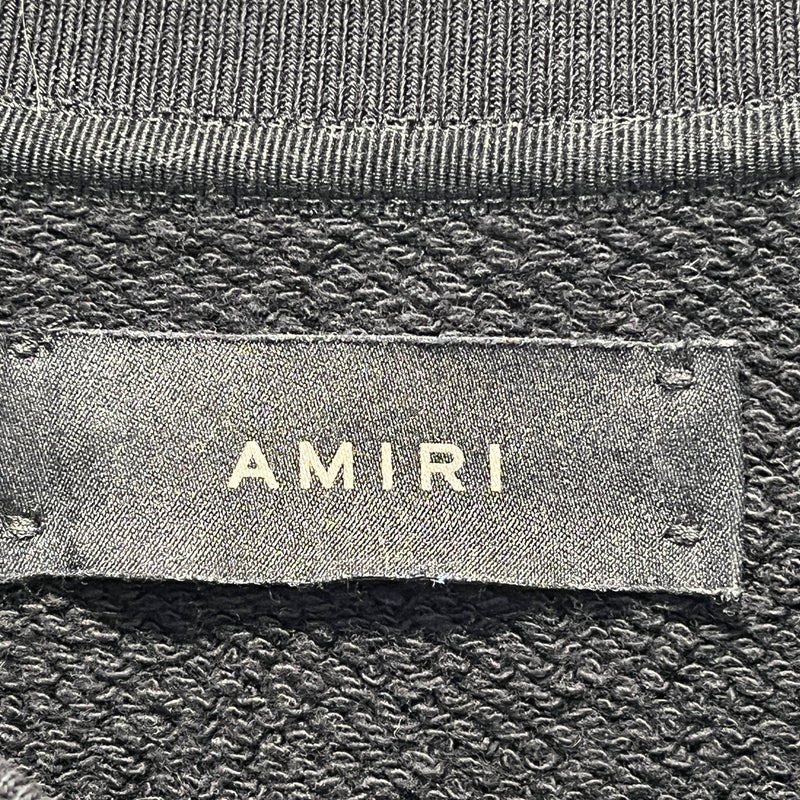 AMIRI/Sweatshirt/S/Cotton/BLK/cracked logo