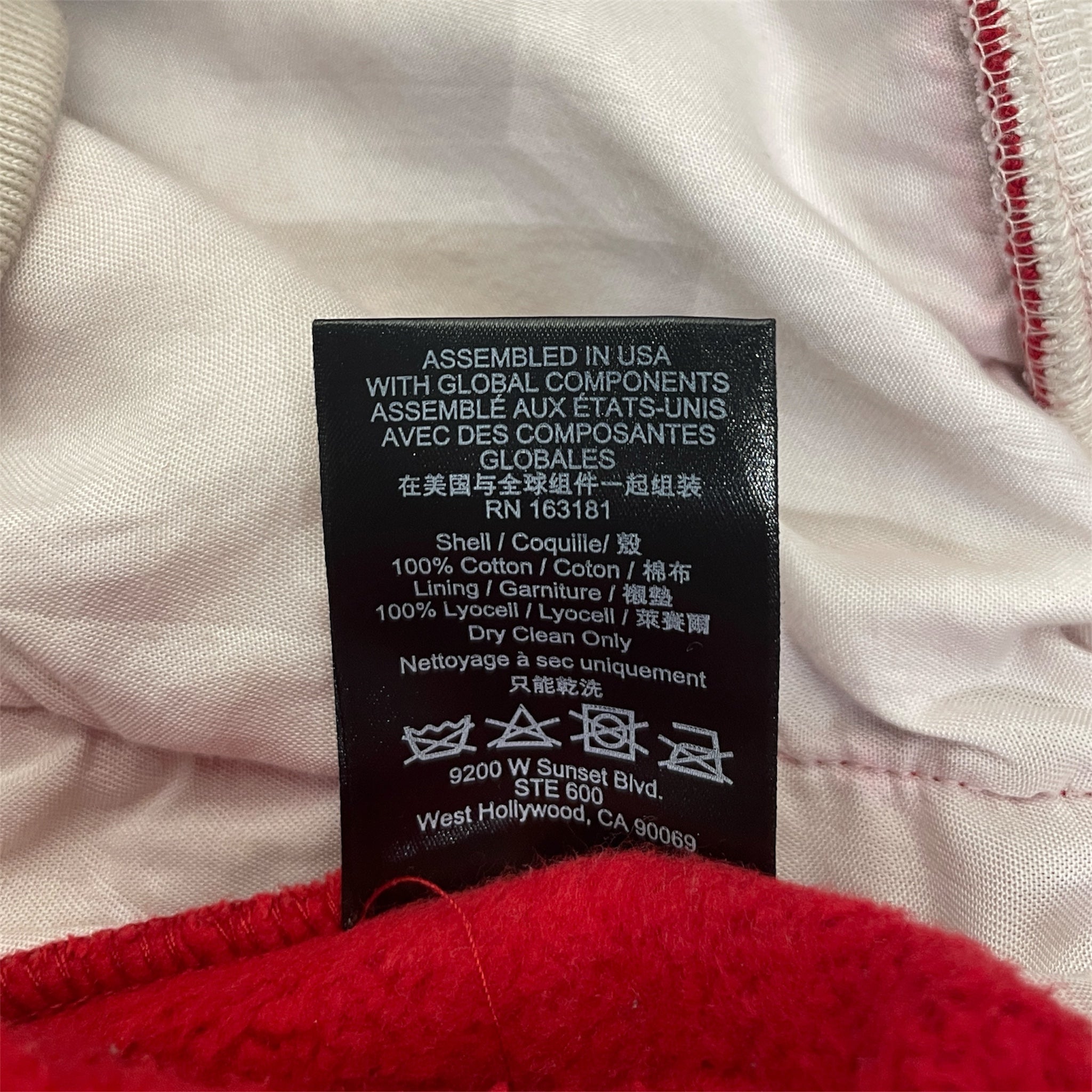 RHUDE/Track Jkt/XL/Cotton/RED/Pullover/Red Contrast view 4
