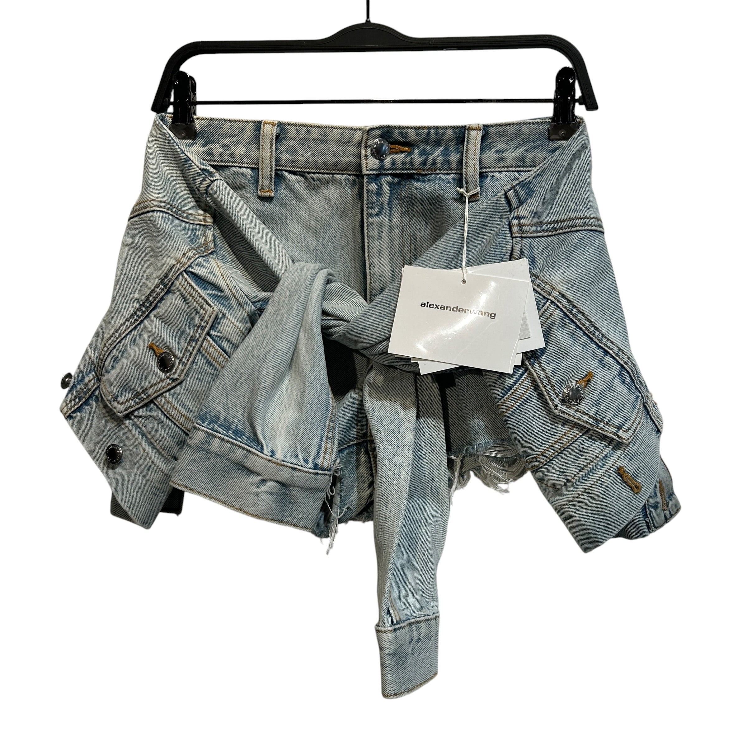 Alexander Wang/Shorts/24/Denim/BLU/Pebble Beach Skort view 1